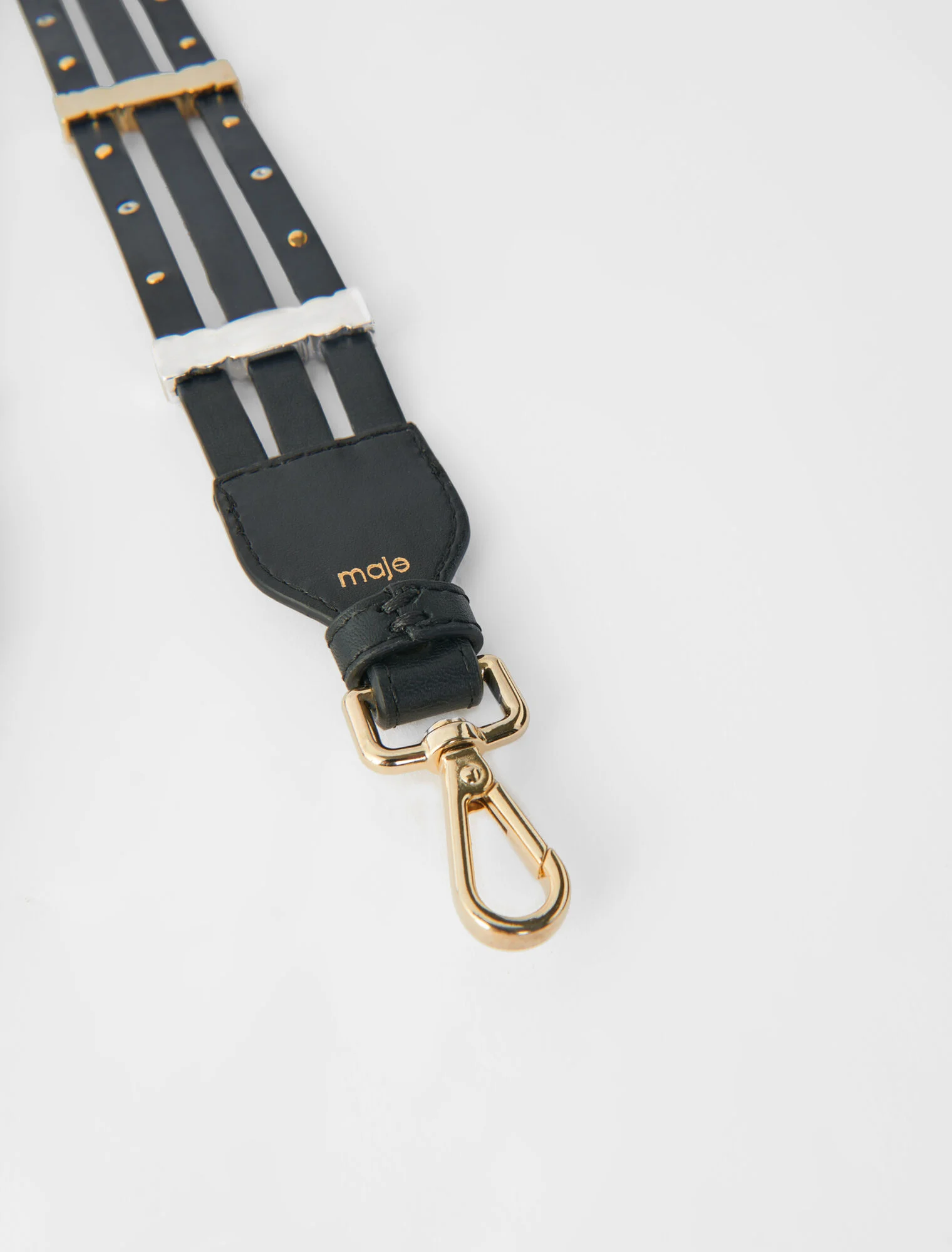 BLACKLEATHER STRAP WITH STUDS