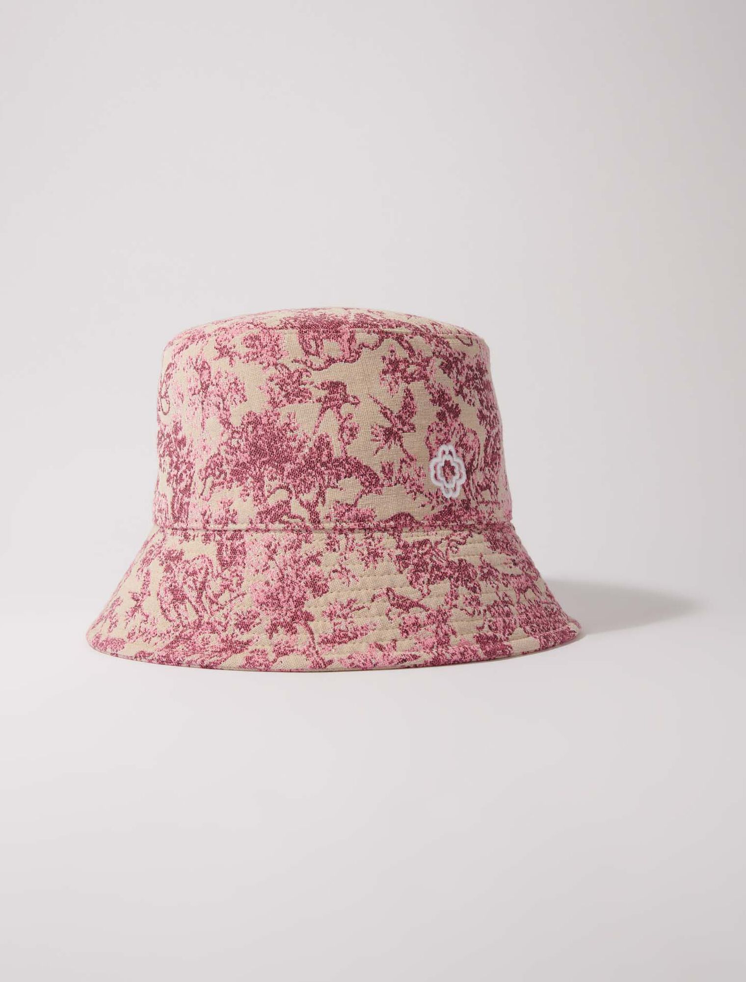 Patterned cotton bucket hat