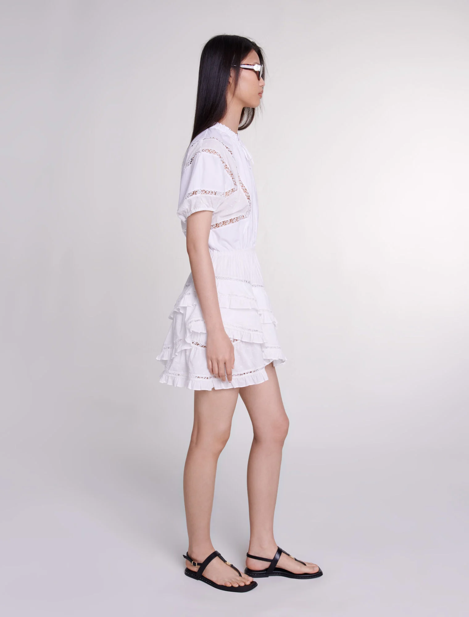 Short embroidered dress