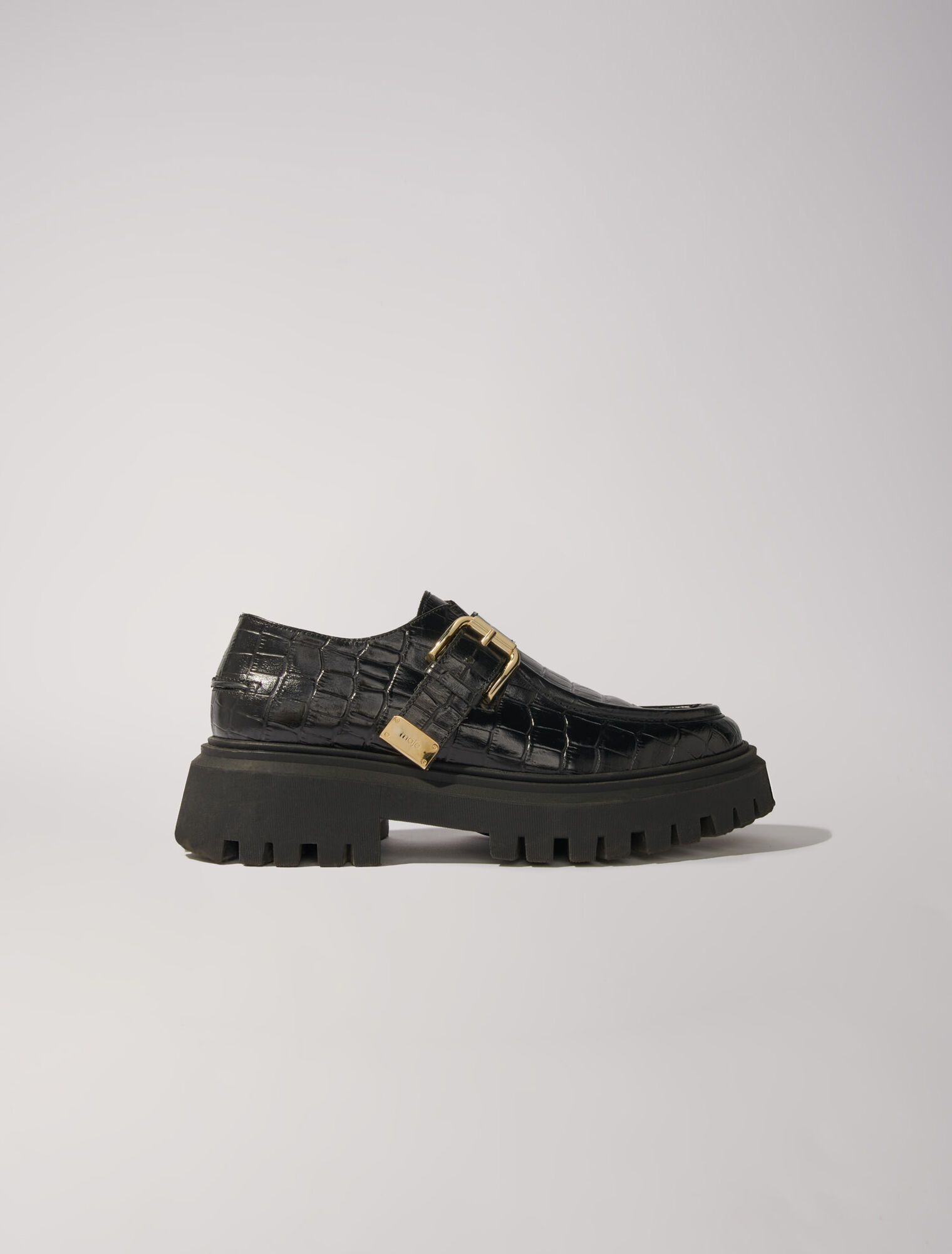 Chunky leather Derbies