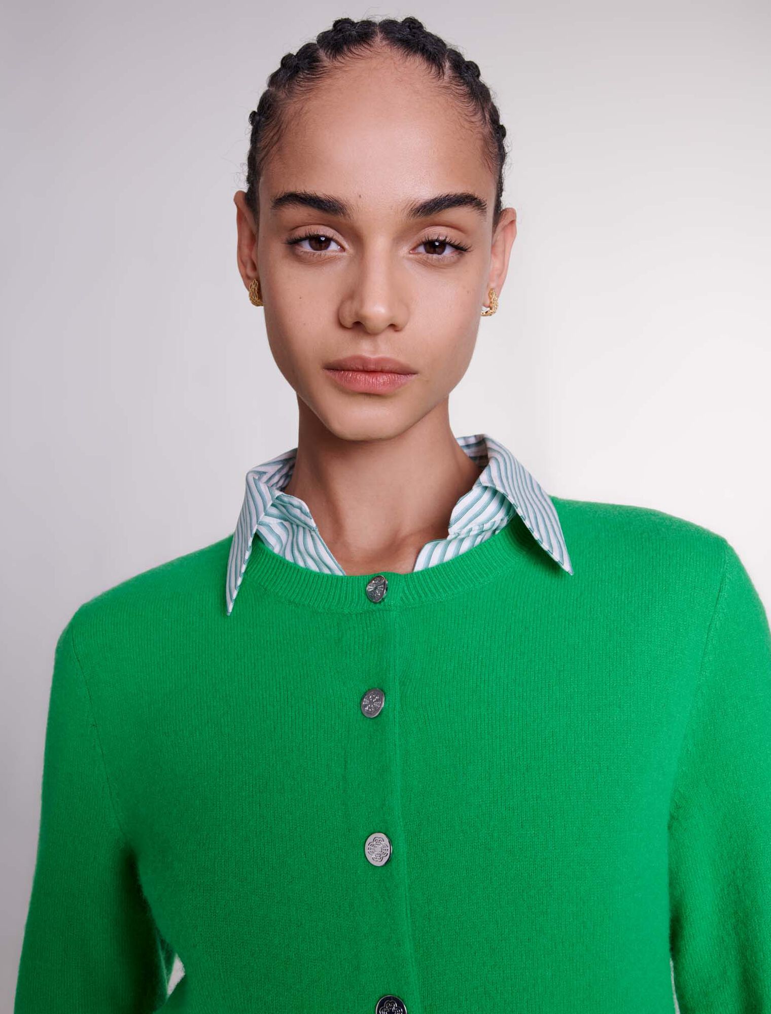 Cashmere and wool cardigan