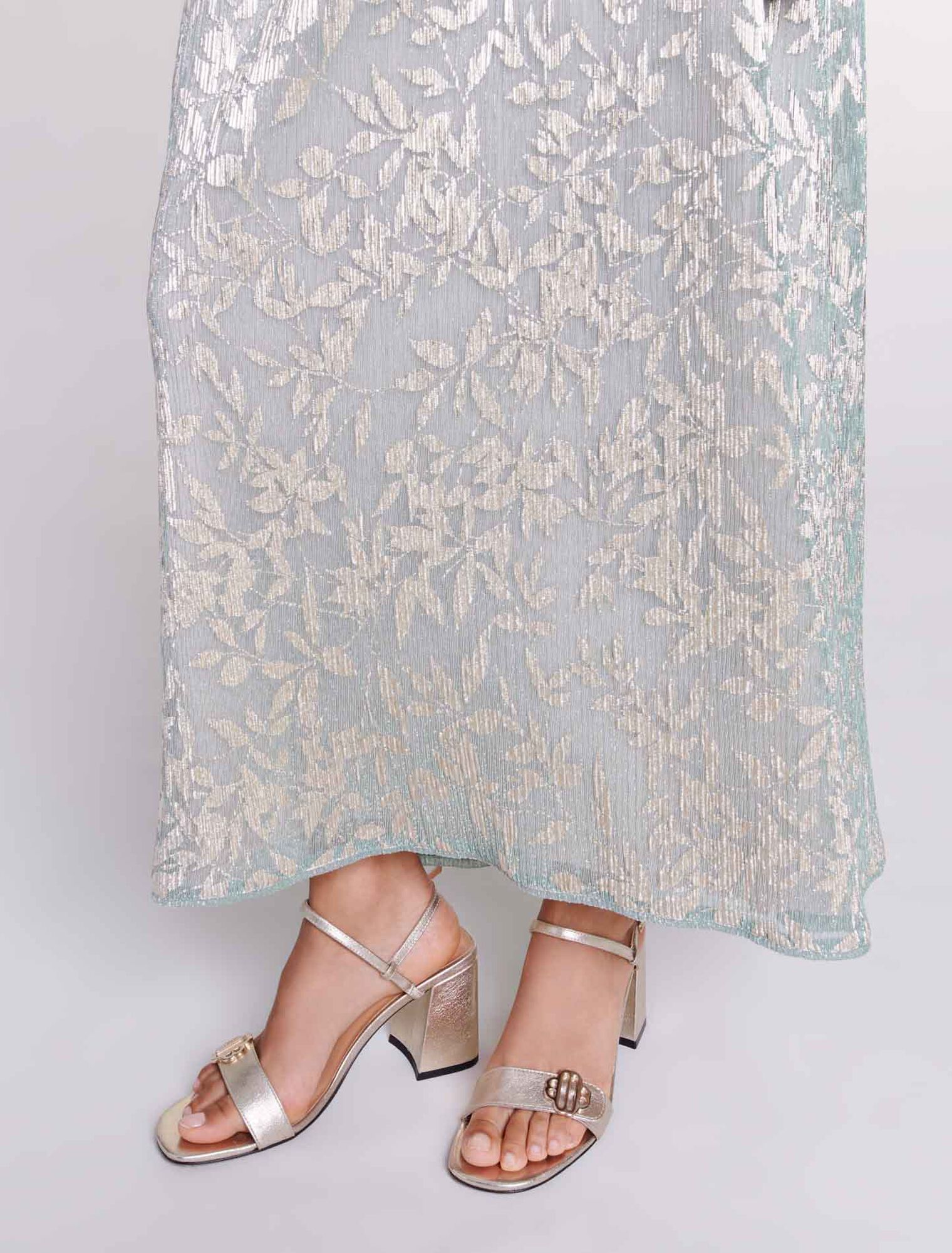 Maxi dress with cape