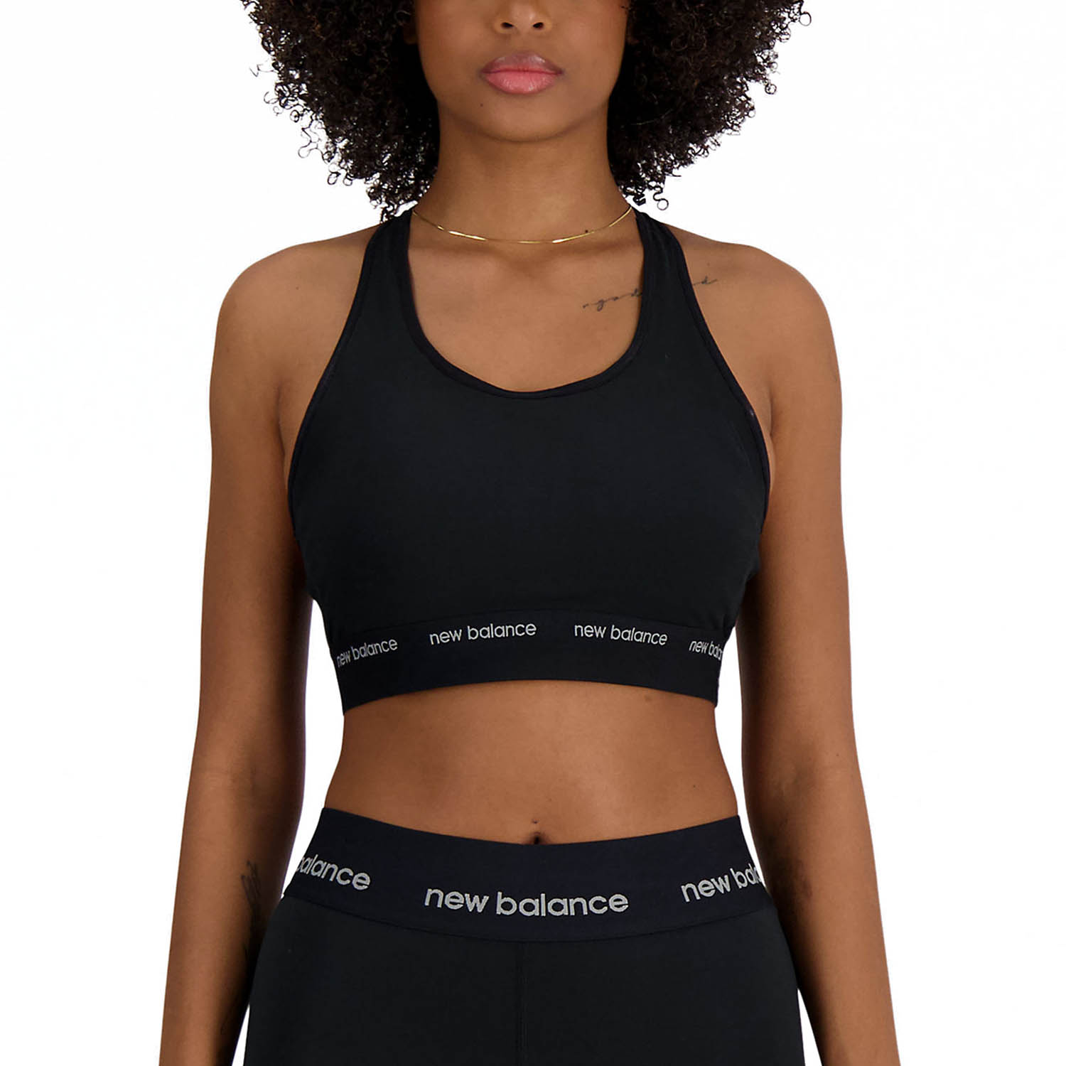 New Balance Sleek Pace Reggiseno Sportivo Black