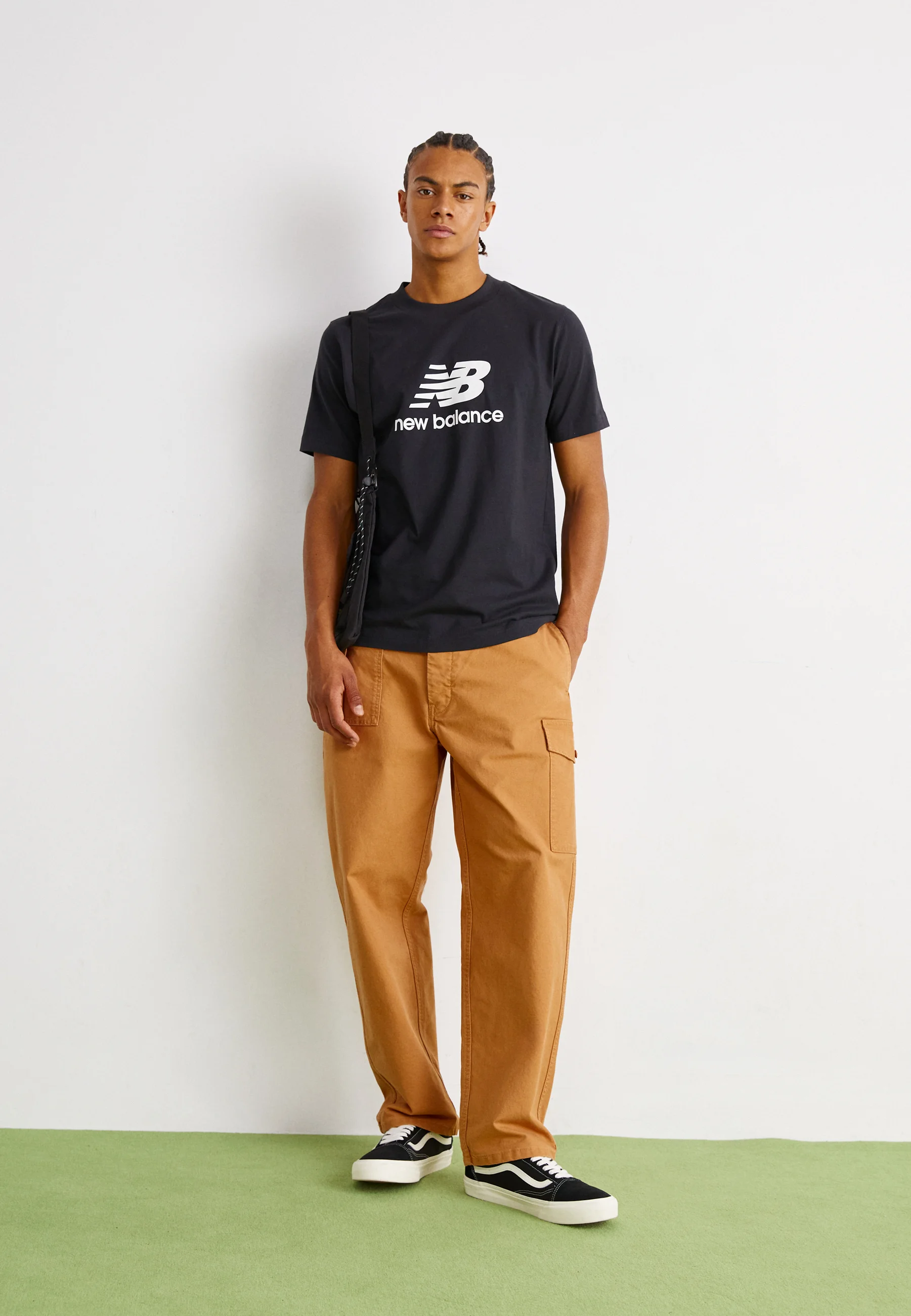 New Balance ESSENTIALS STACKED LOGO - T-shirt con stampa