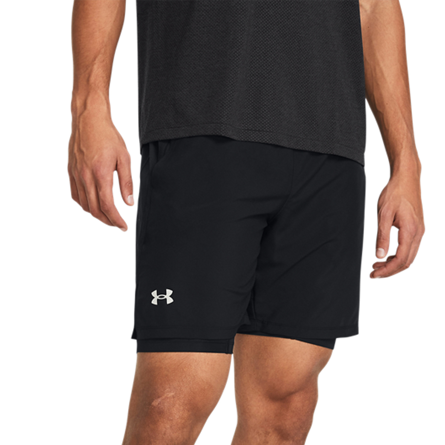 Under Armour Launch 7in 2 in 1 Pantaloncini Black/Reflective