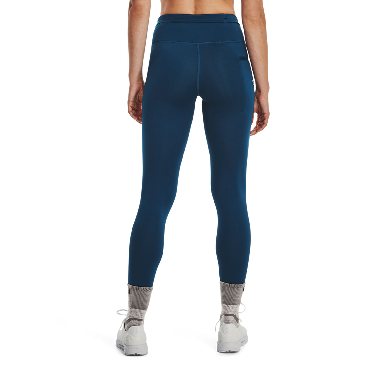 Under Armour Outrun The Cold Tights Petrol Blue/Afterglow/Reflective