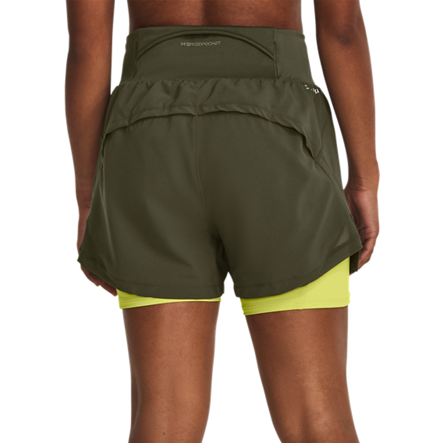 Under Armour Elite 2 in 1 3in Pantaloncini Marine Od Green/Black