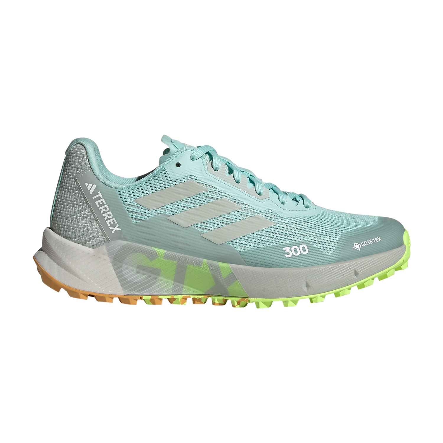 adidas Terrex Agravic Flow 2 GTX Semi Flash Aqua/Wonder Silver/Lucid Lemon