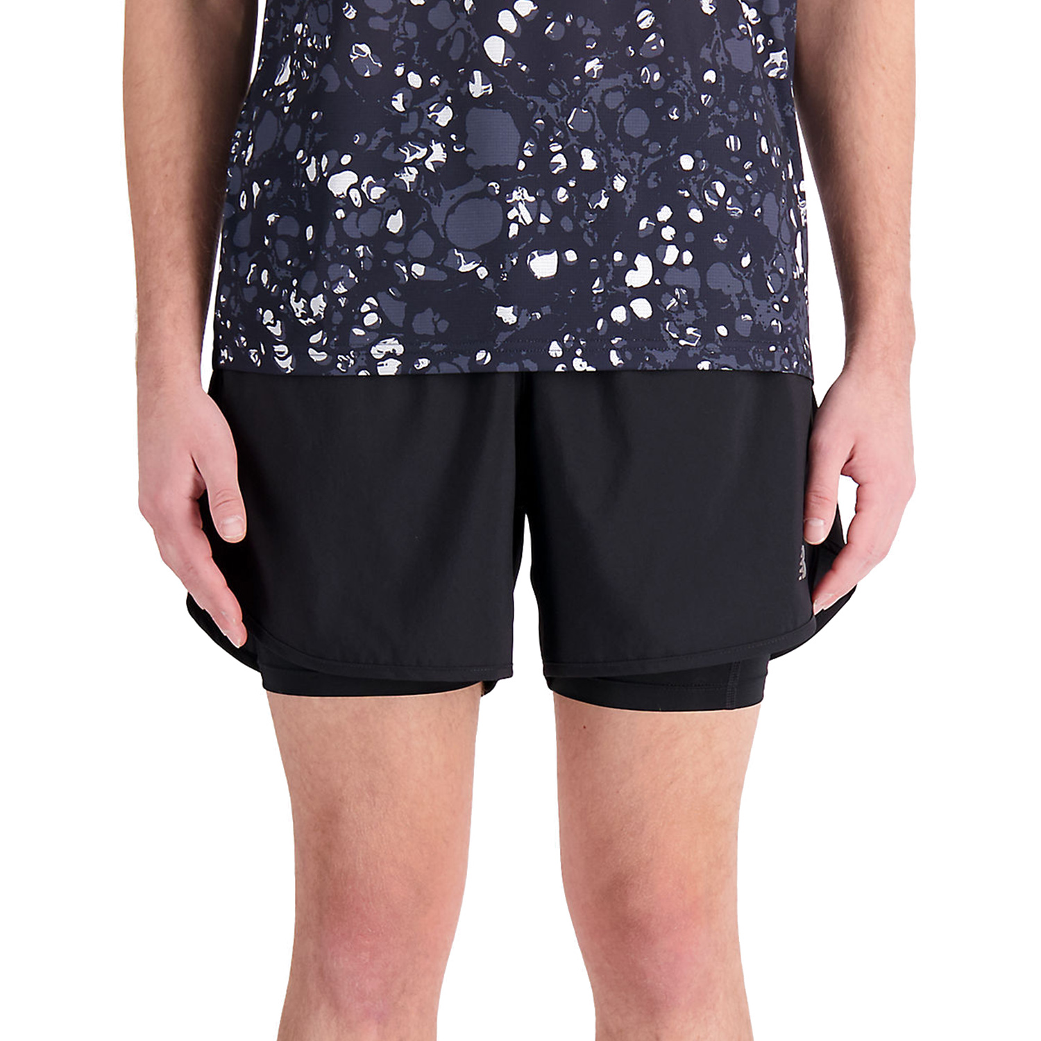 New Balance Accelerate Pacer 2 in 1 5in Pantaloncini Black