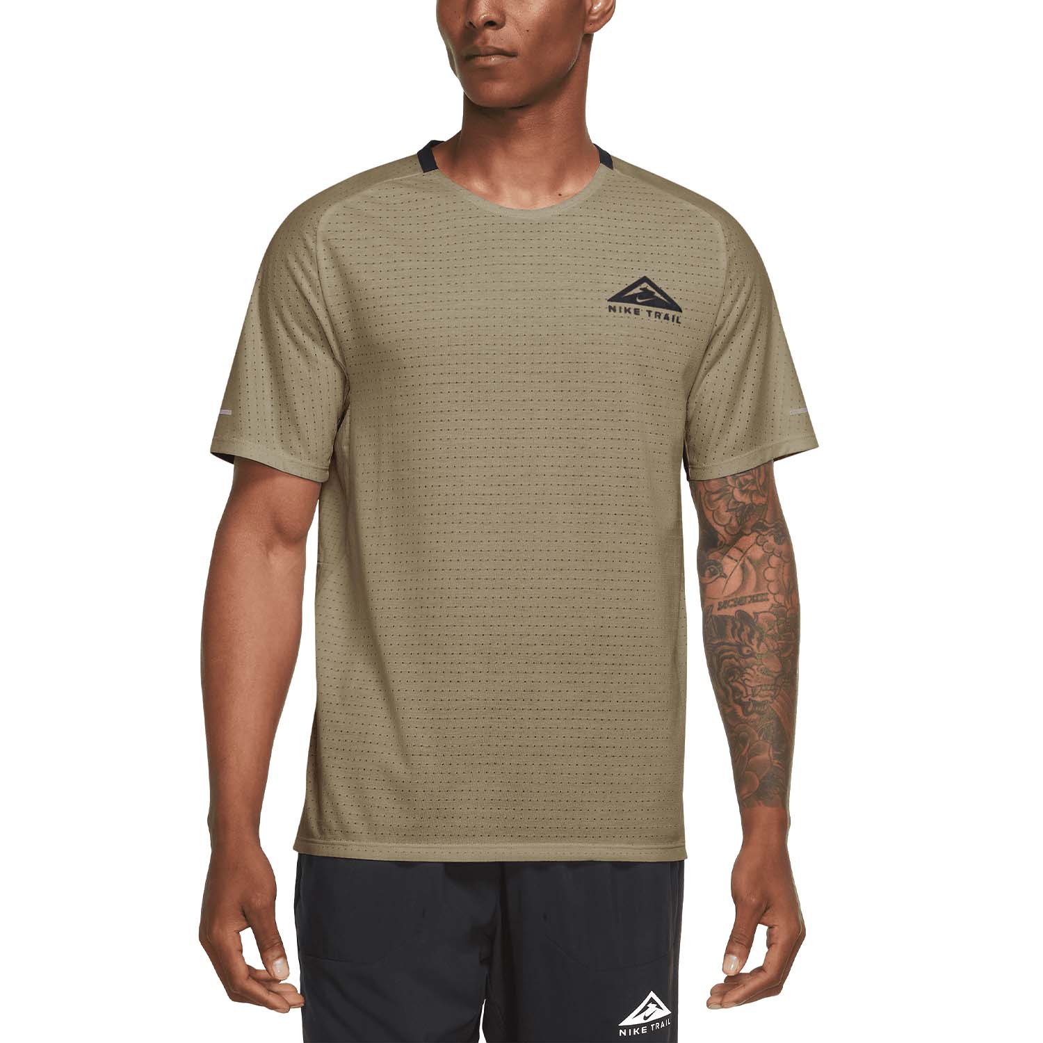 Nike Dri-FIT Solar Chase Maglietta Neutral Olive/Black