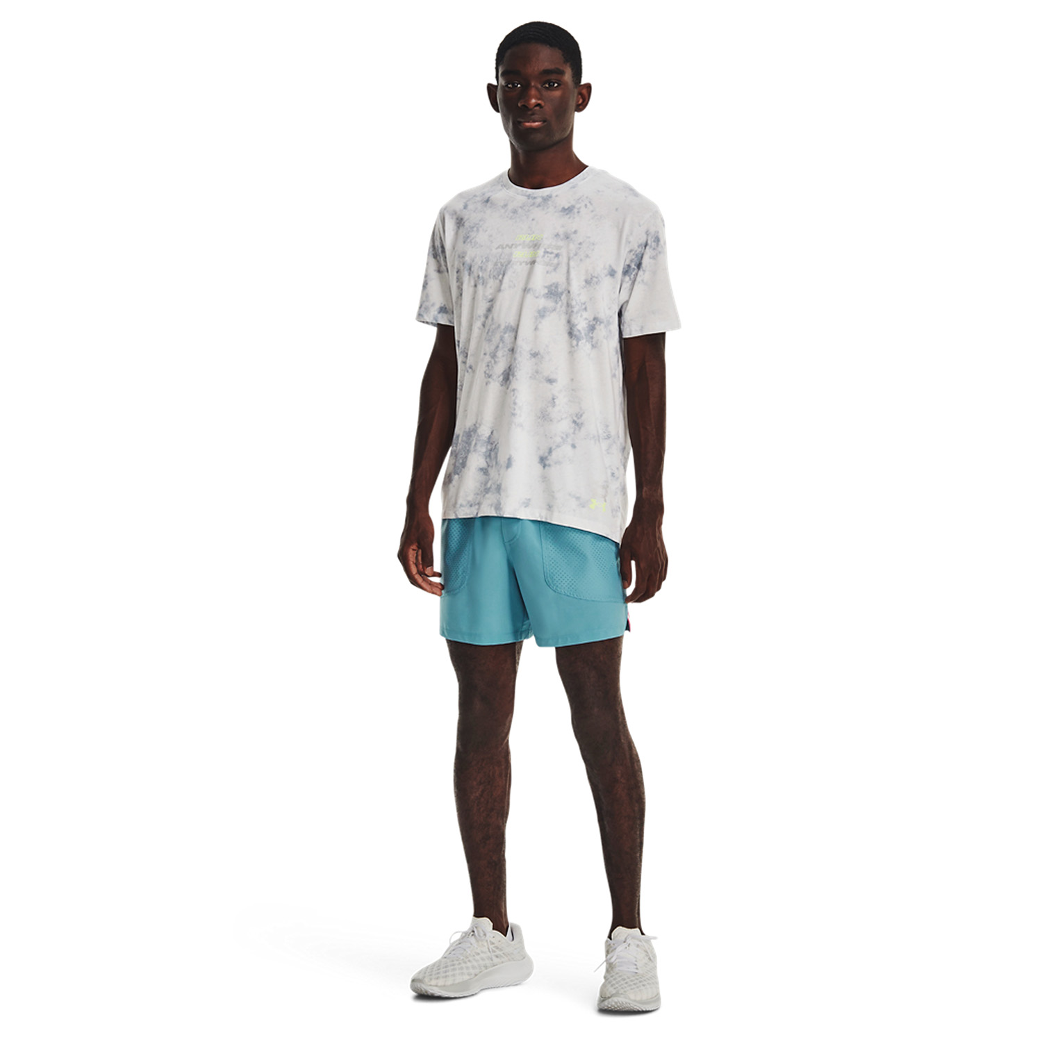 Under Armour Anywhere Maglietta Gray Mist/Lime Surge