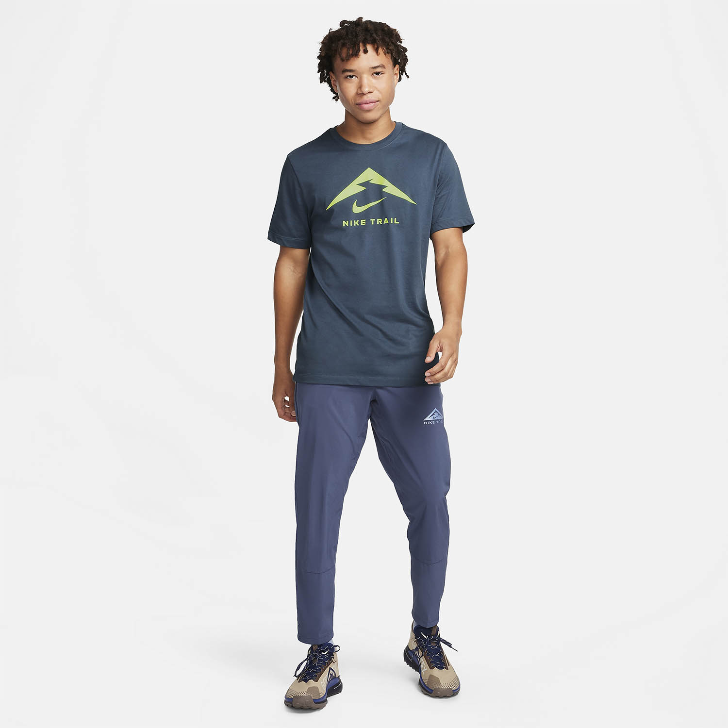 Nike Dri-FIT Trail Logo Maglietta Thunder Blue