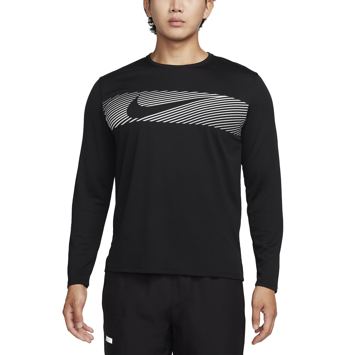 Nike Miler Flash Maglia Black/Reflective Silver