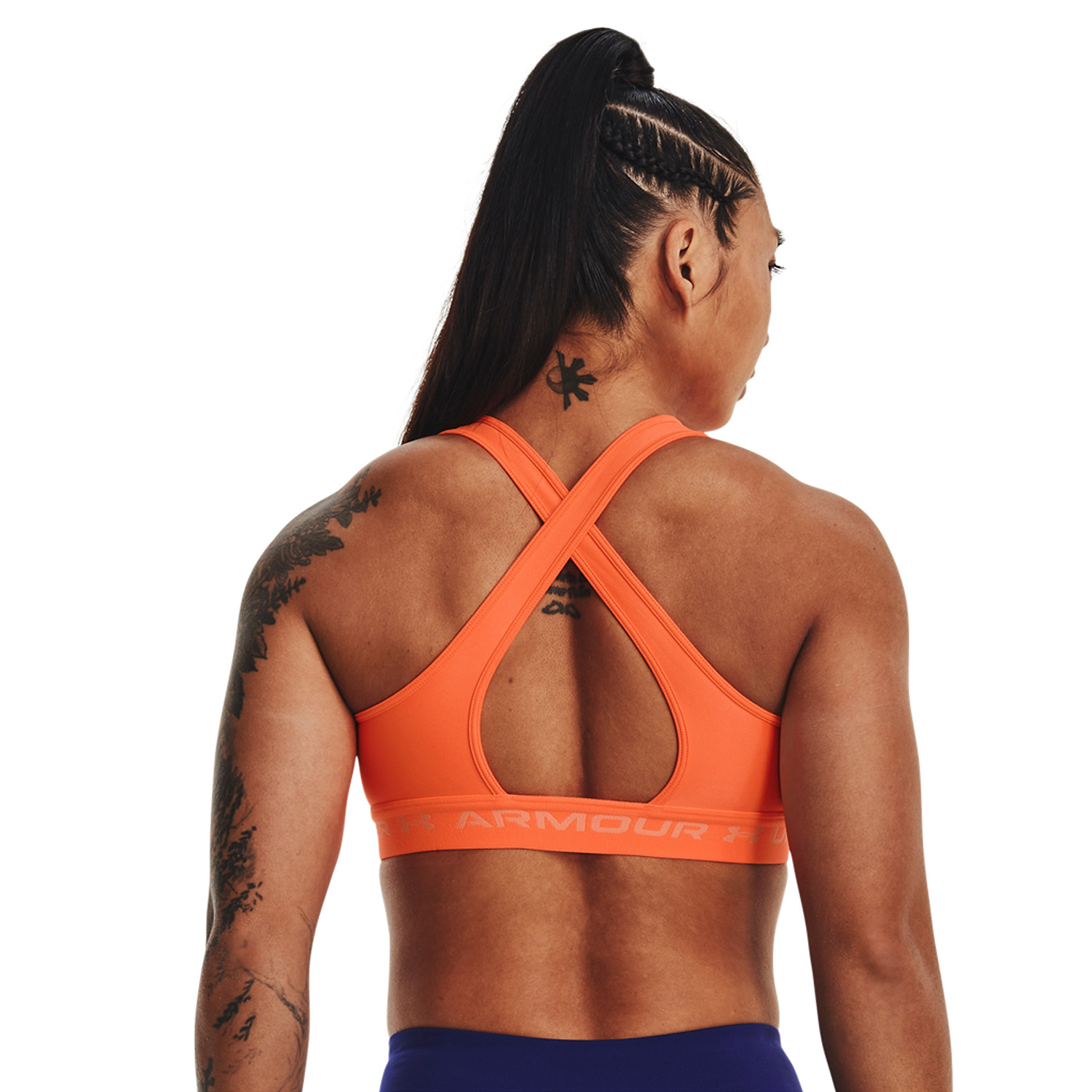 Under Armour Crossback Mid Reggiseno Sportivo Orange Blast
