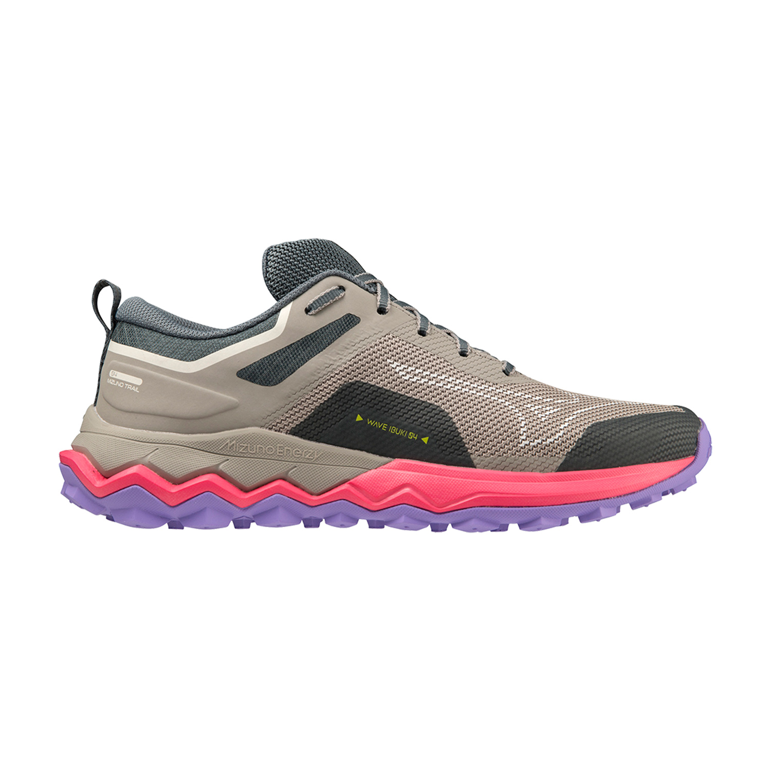 Mizuno Wave Ibuki 4 Ghost Gray/High Vis Pink/Purple Punch