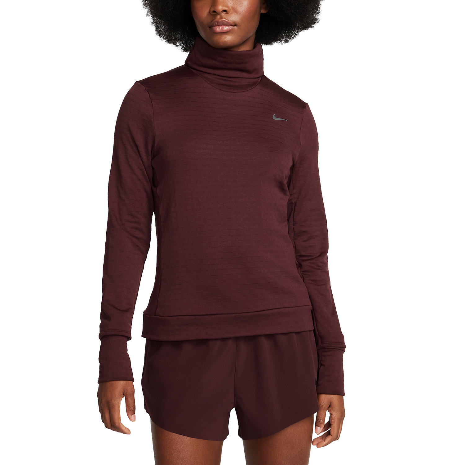 Nike Therma-FIT Element Swift Maglia Burgundy Crush/Reflective Silver