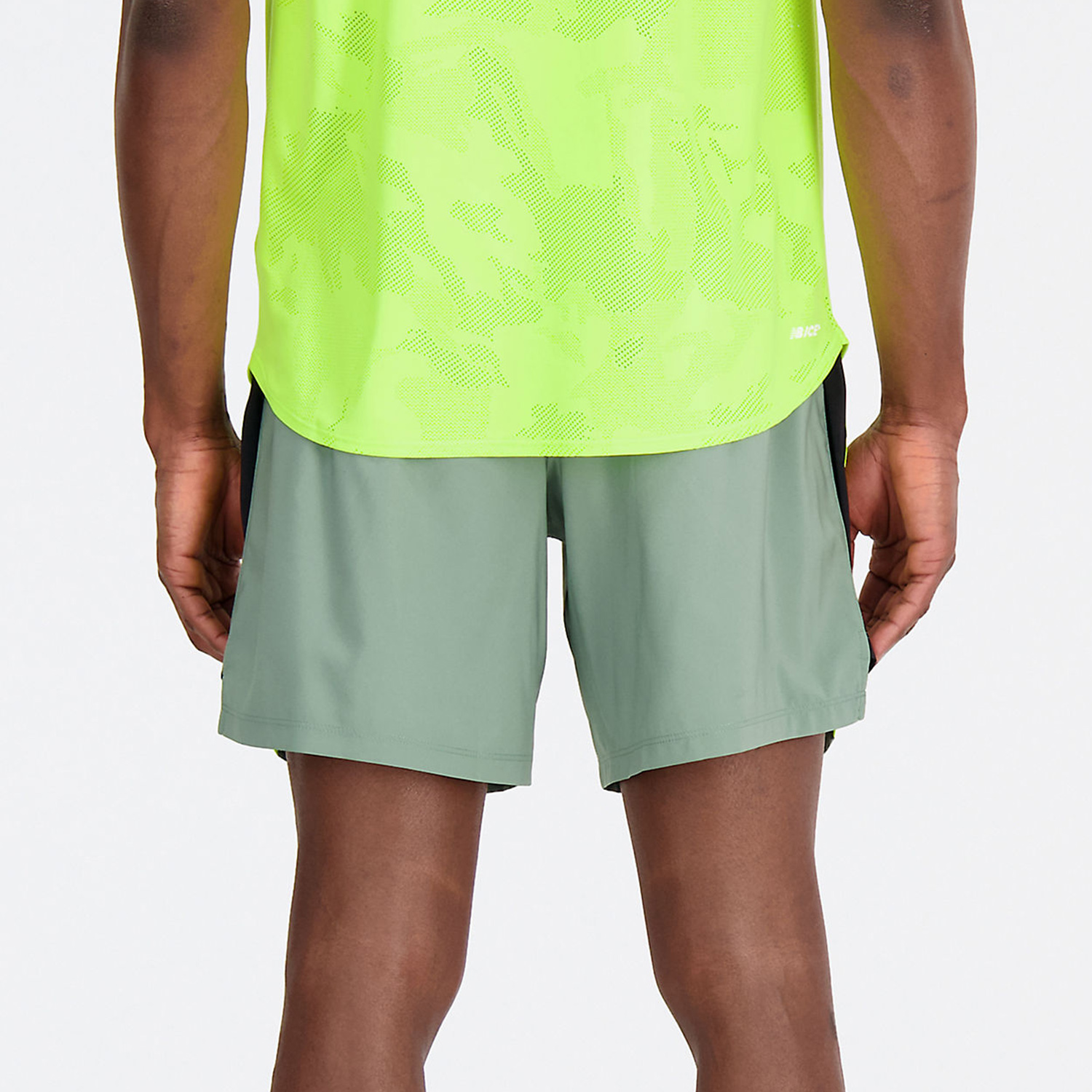 New Balance Accelerate Logo 7in Pantaloncini Dark Juniper