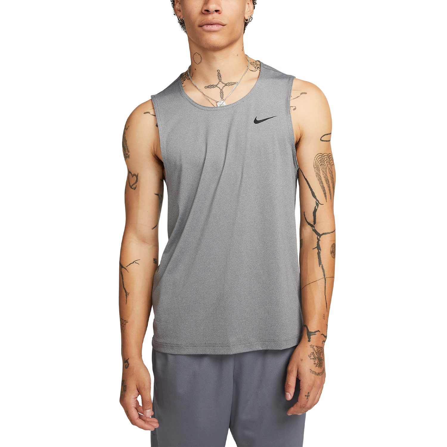 Nike Dri-FIT Ready Canotta Smoke Grey/Heather/Black