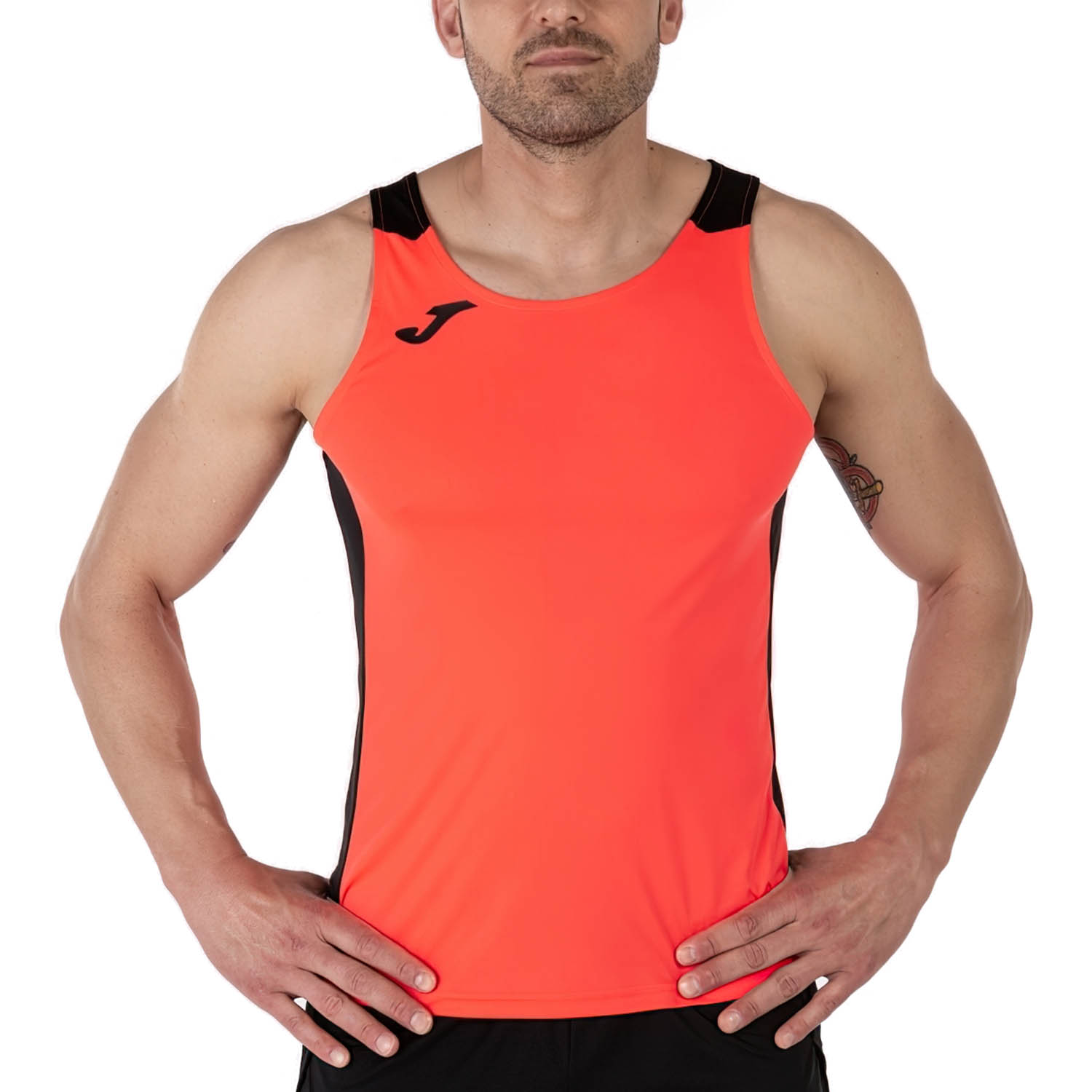 Joma Record II Canotta Fluor Coral/Black