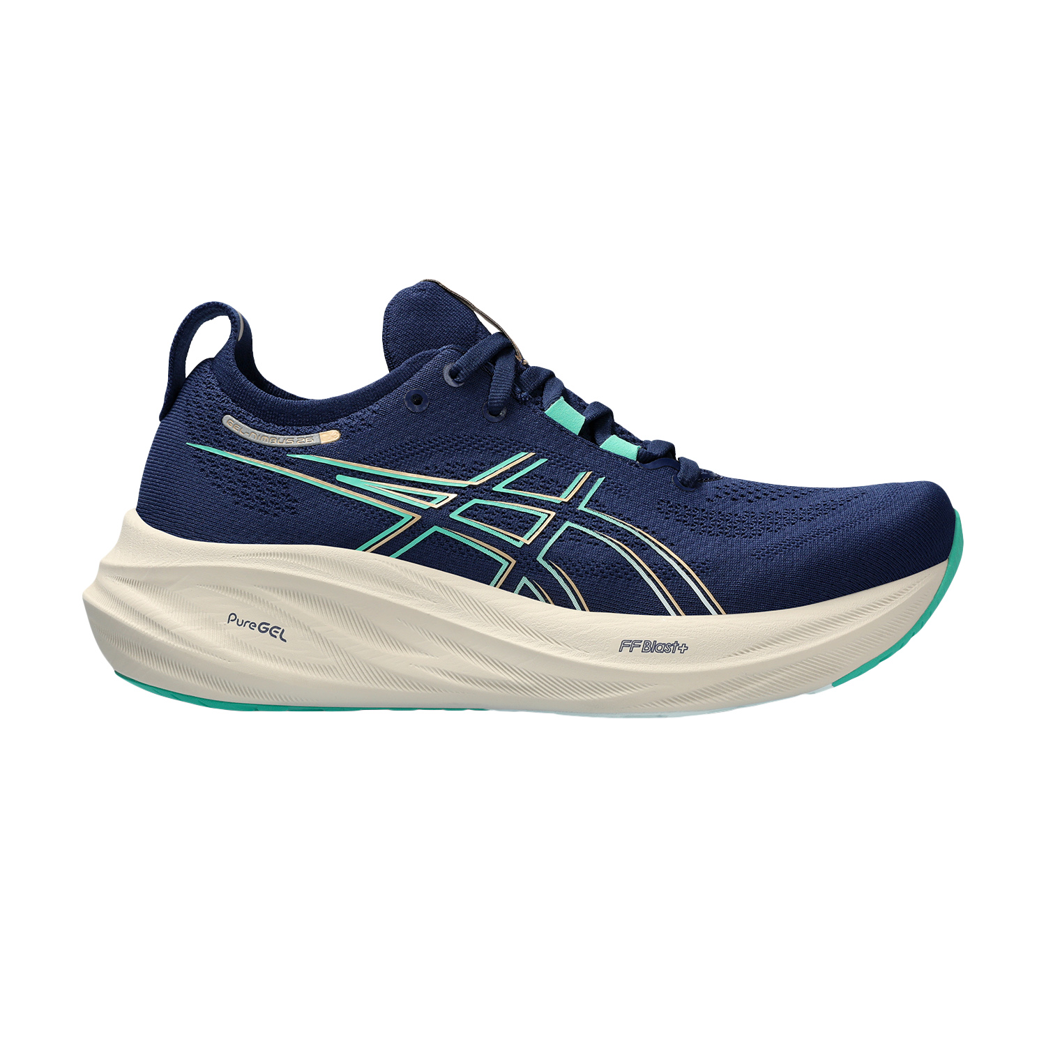 Asics Gel Nimbus 26 Blue Expanse/Aurora Green
