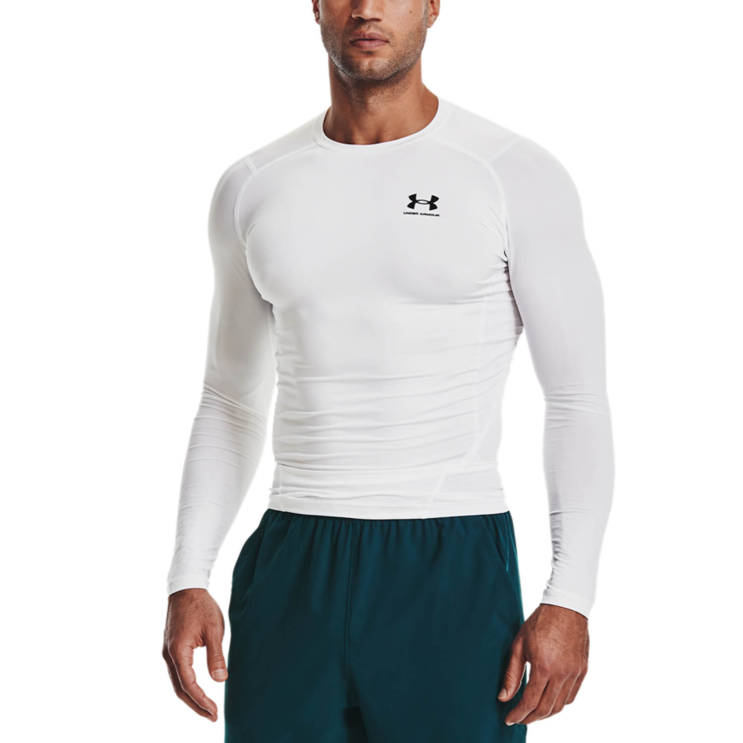 Under Armour HeatGear Compression Maglia White/Black