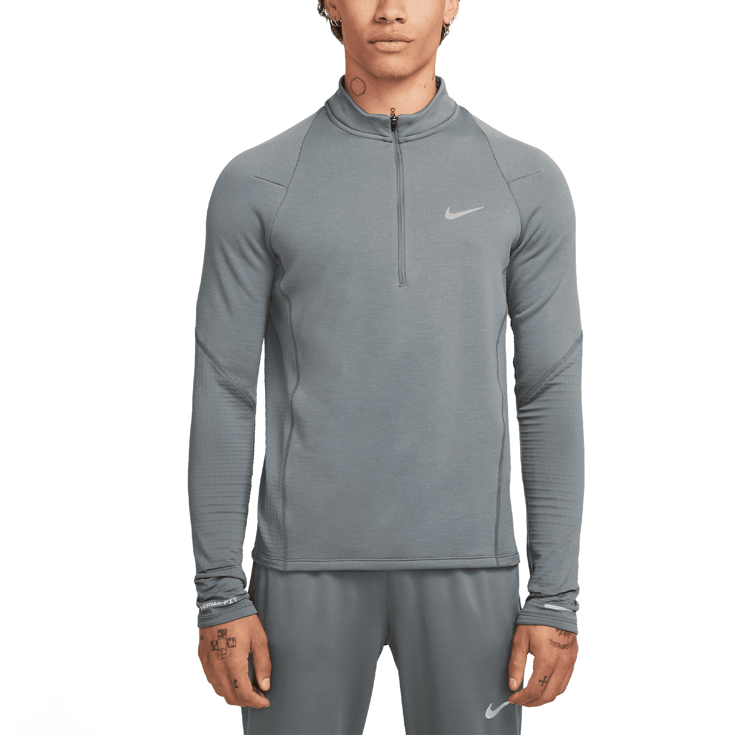 Nike Therma-FIT Element Maglia Smoke Grey/Reflective Silver