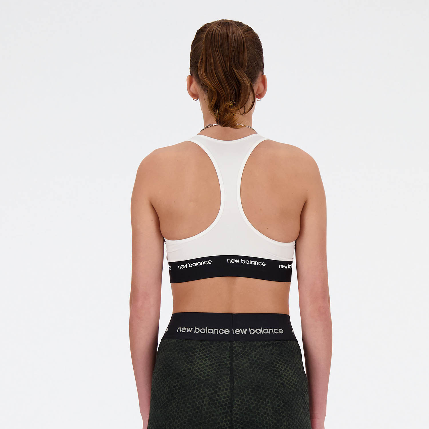 New Balance Sleek Pace Reggiseno Sportivo White