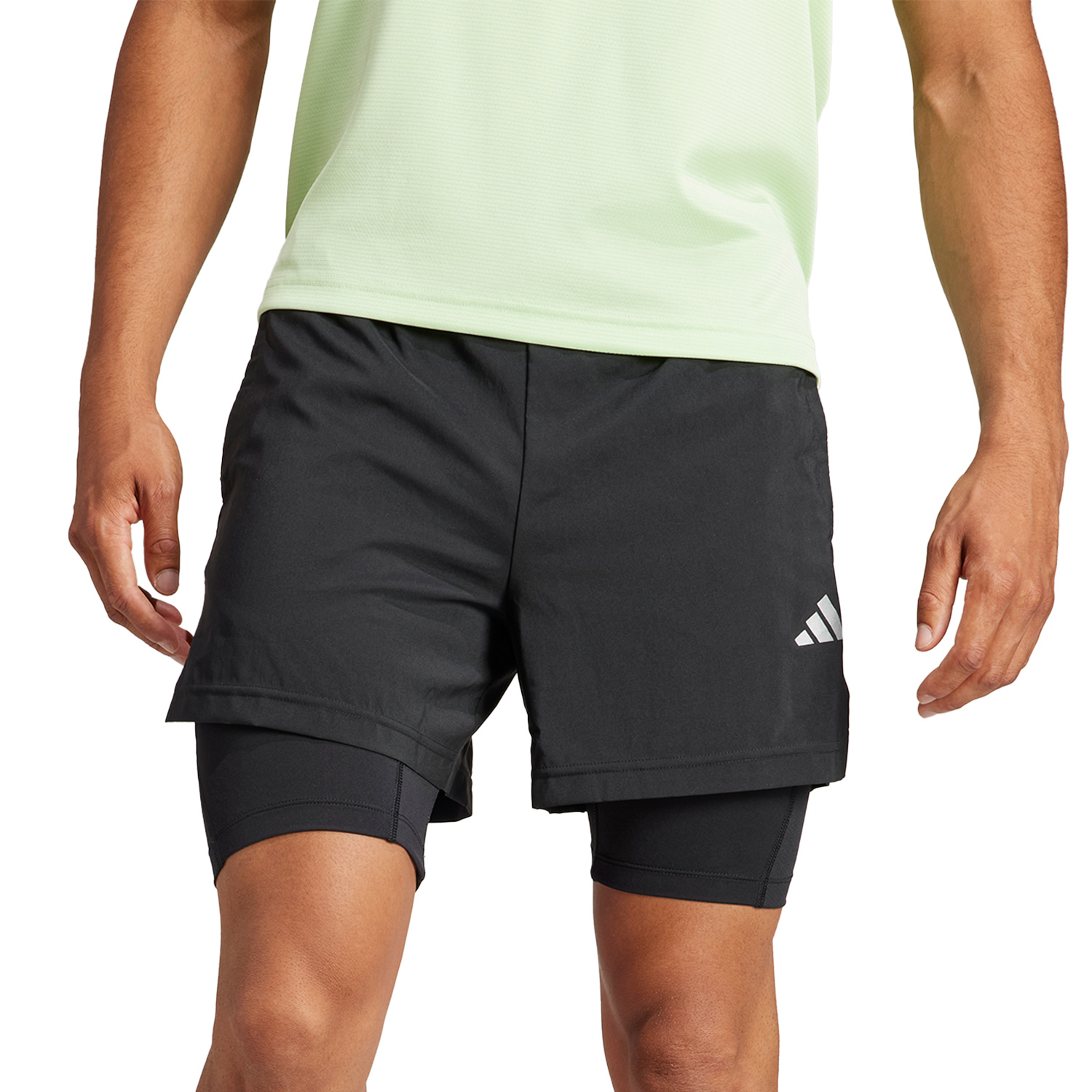 adidas Gym+ 2 in 1 5in Pantaloncini Black
