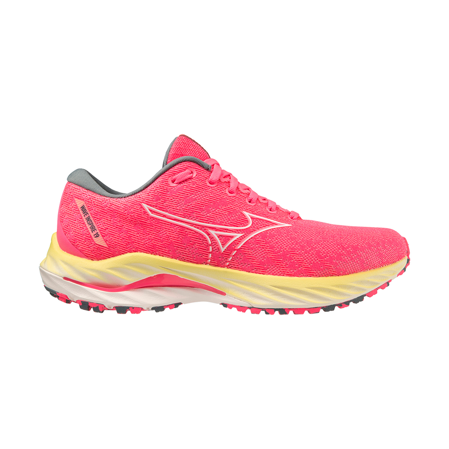 Mizuno Wave Inspire 19 High Vis Pink/Snow White/Luminous