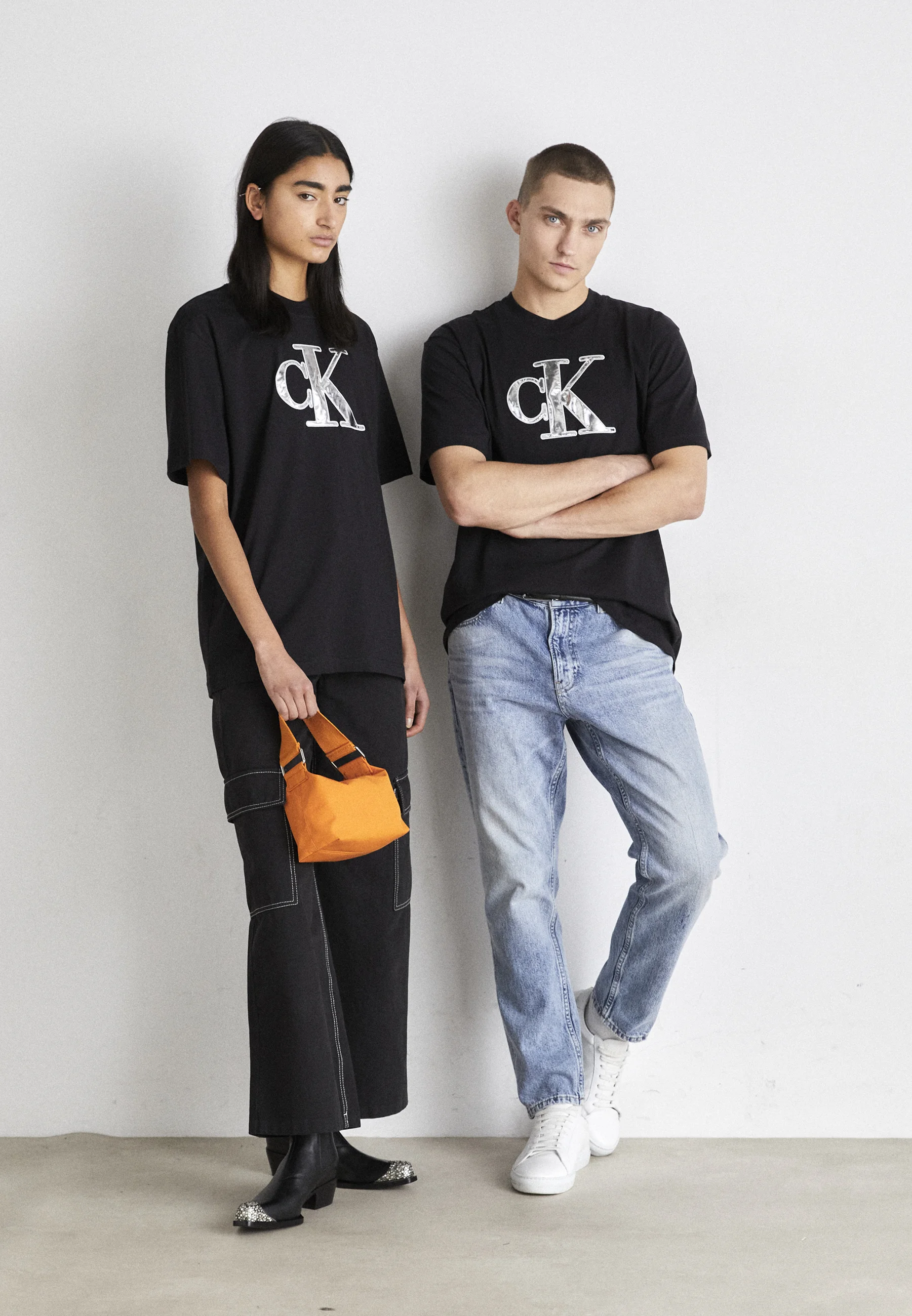 Calvin Klein Jeans SHINY TEE UNISEX - T-shirt con stampa