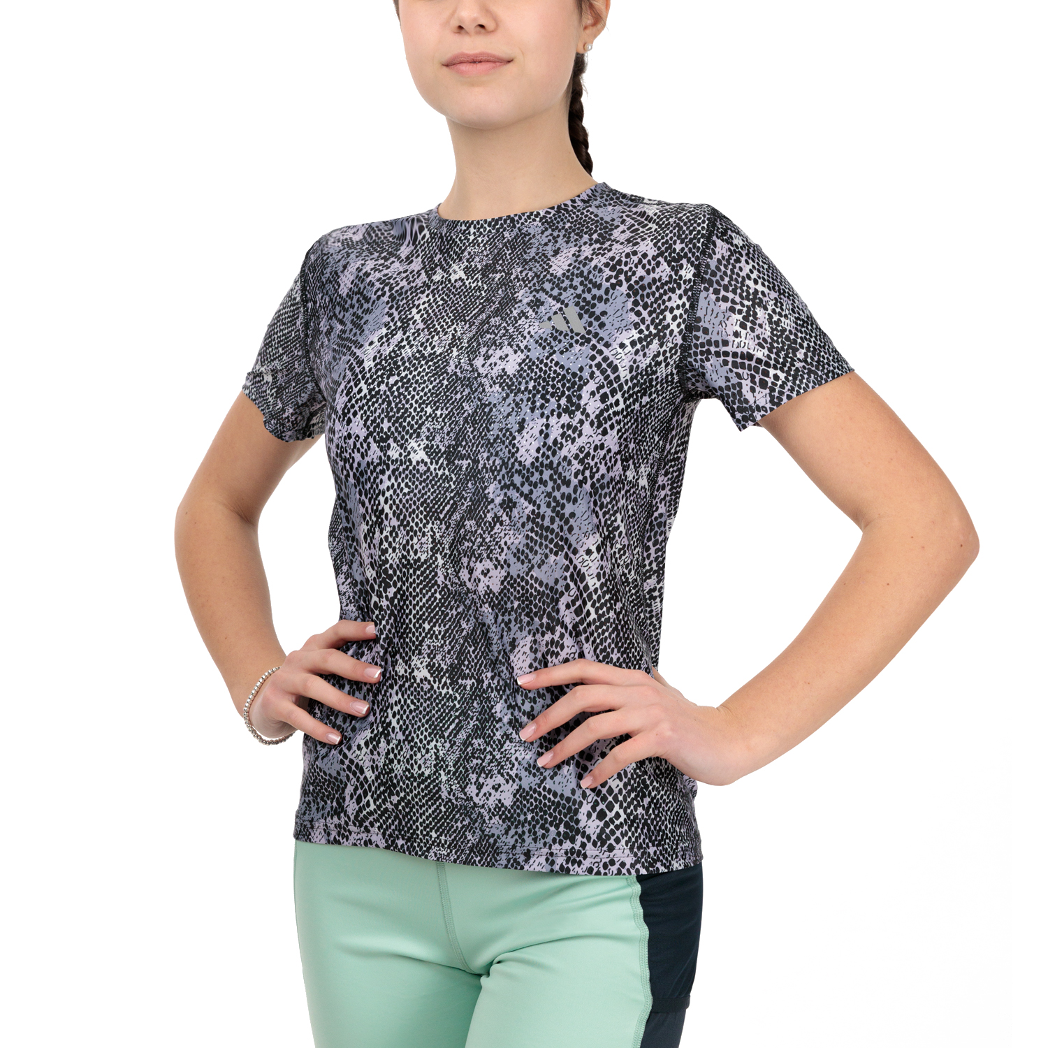 adidas Fast AOP Maglietta Black/White