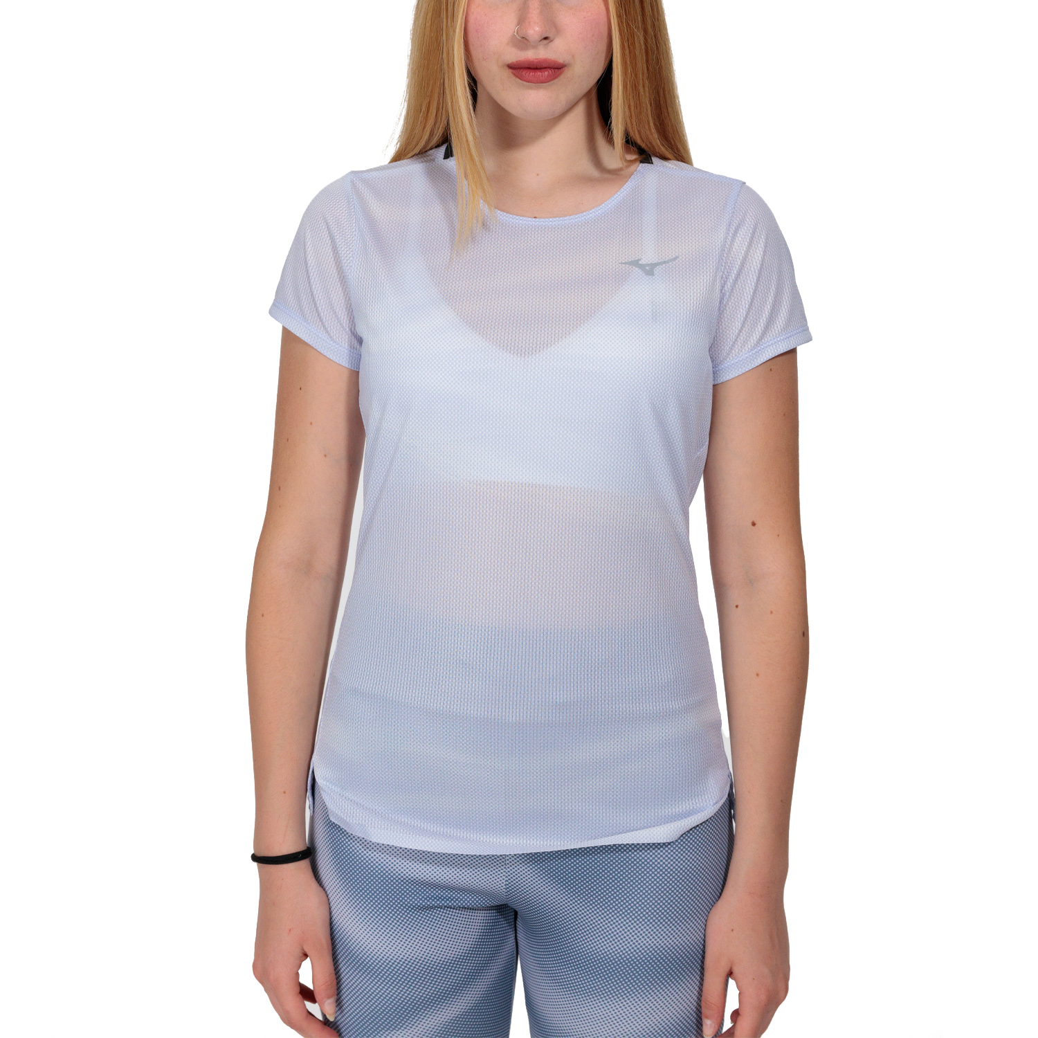 Mizuno Premium Aero Maglietta Snow White/Thistle