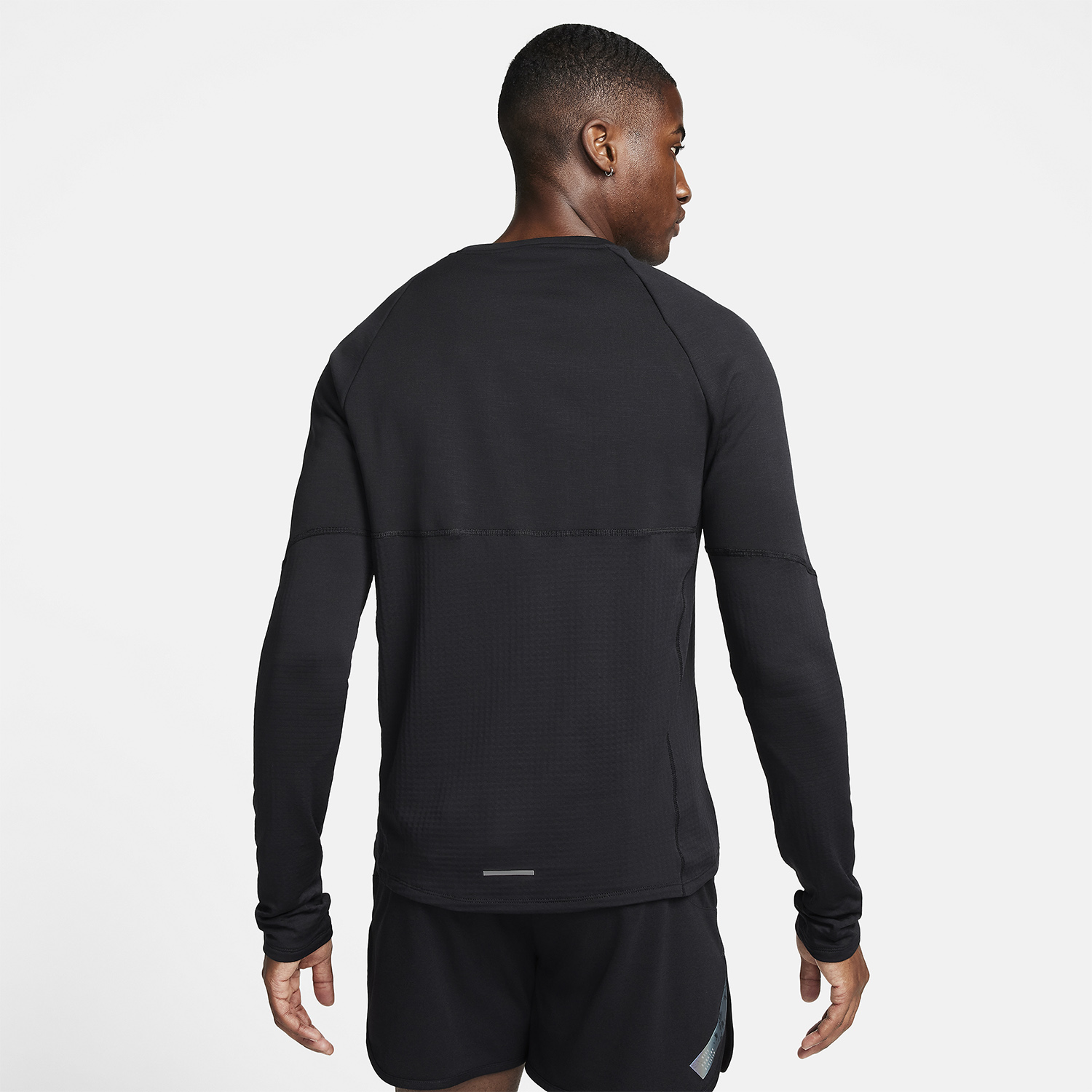 Nike Therma-FIT Crew Maglia Black/Reflective Silver