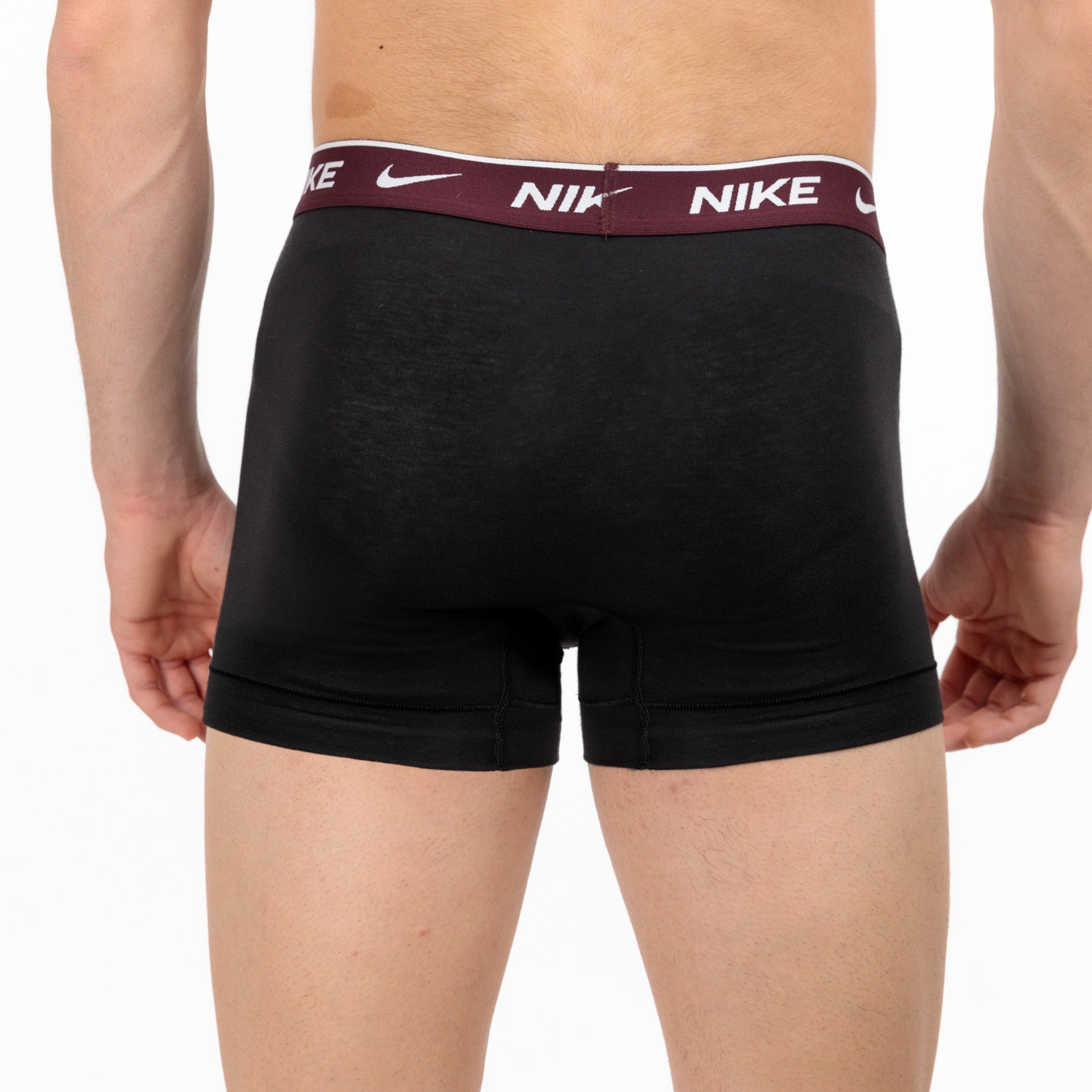 Nike Everyday Stretch x 3 Boxer Black/Rust/Charcoal Heather/Burgundy