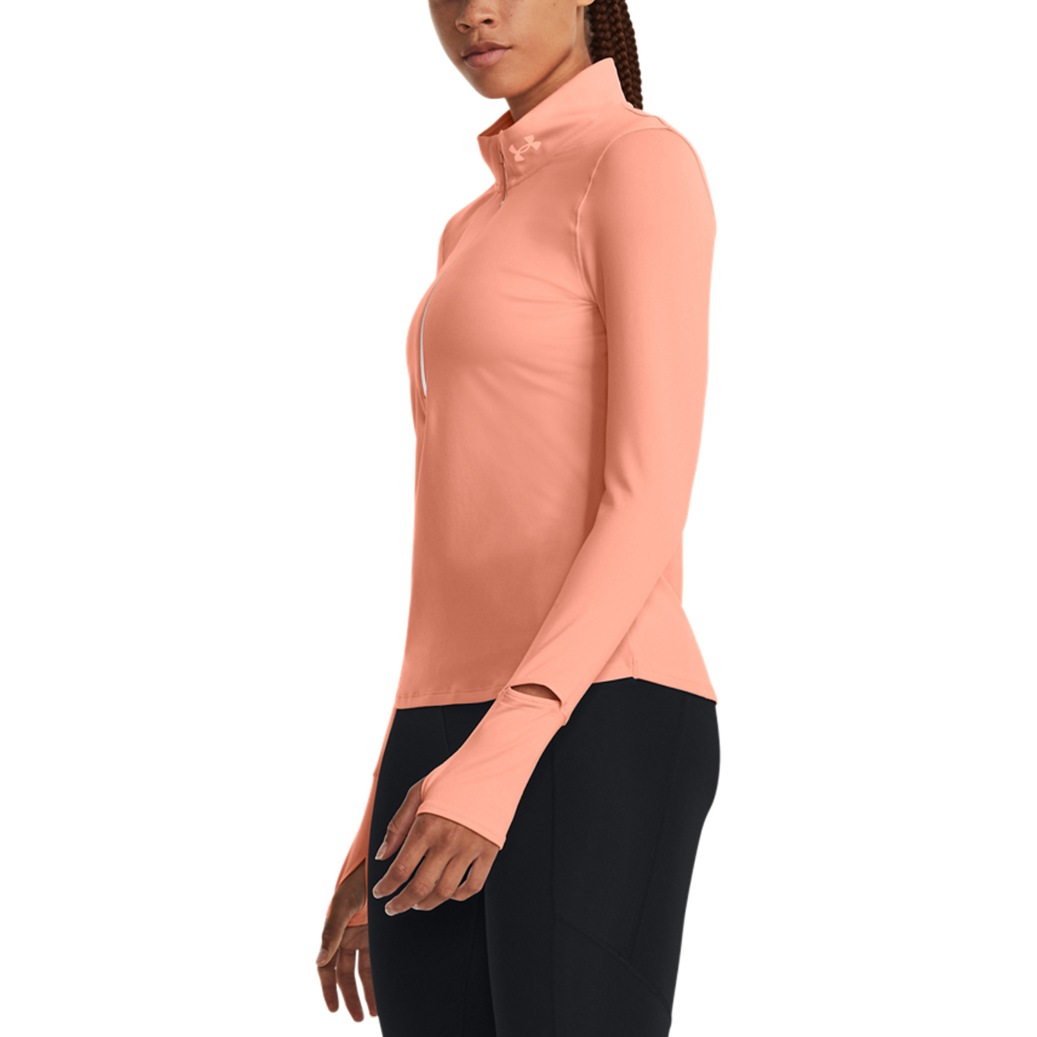 Under Armour Qualifier Run 2.0 Maglia Bubble Peach/Reflective