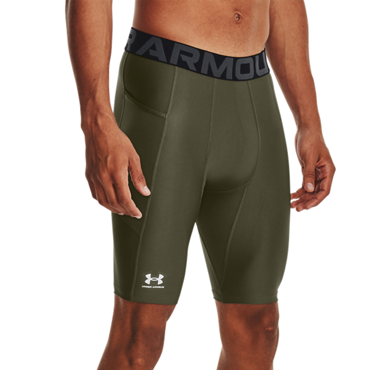 Under Armour HeatGear Pro Calzamaglia Corta Marine Od Green/Black