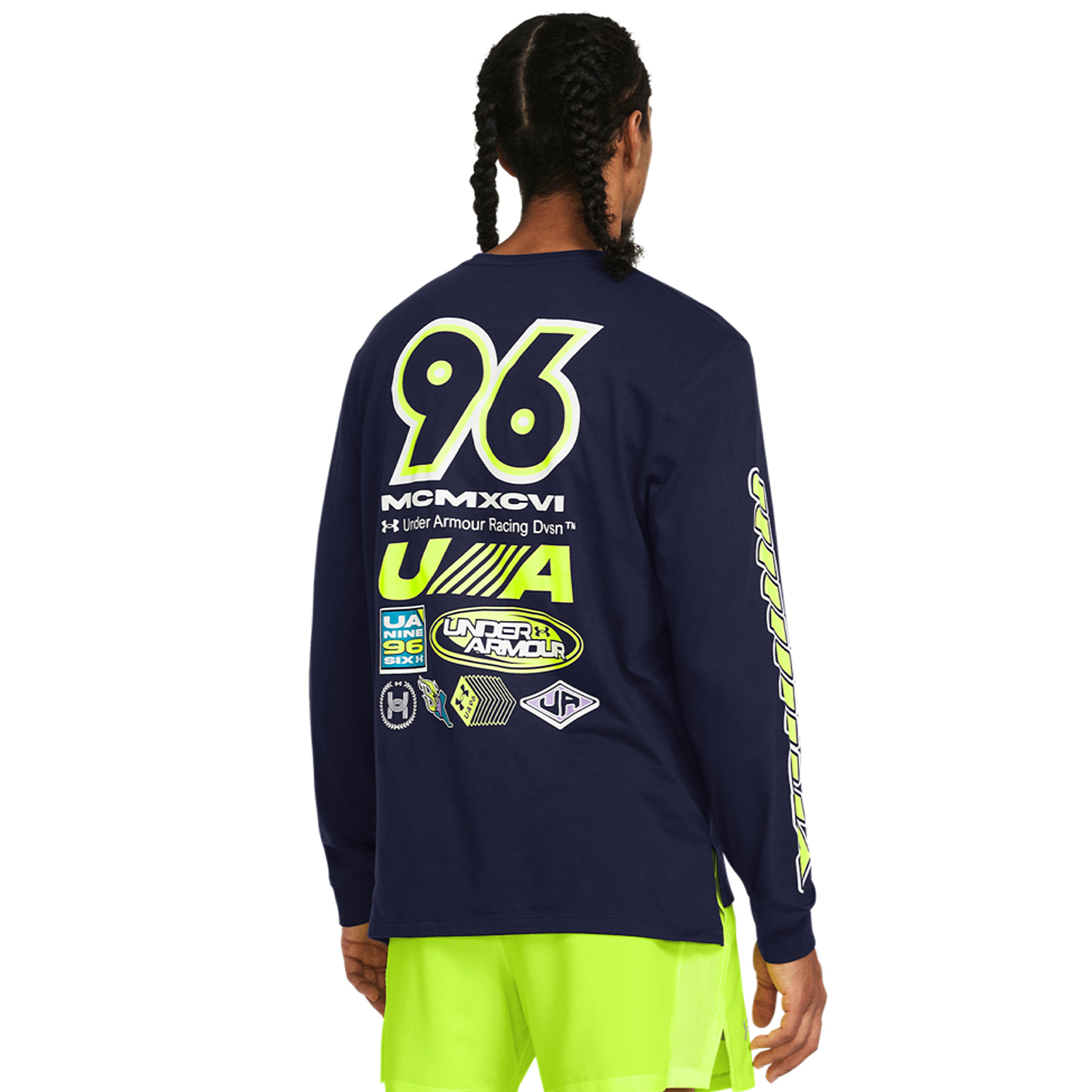 Under Armour Run Everywhere Maglia Midnight Navy/High Vis Yellow