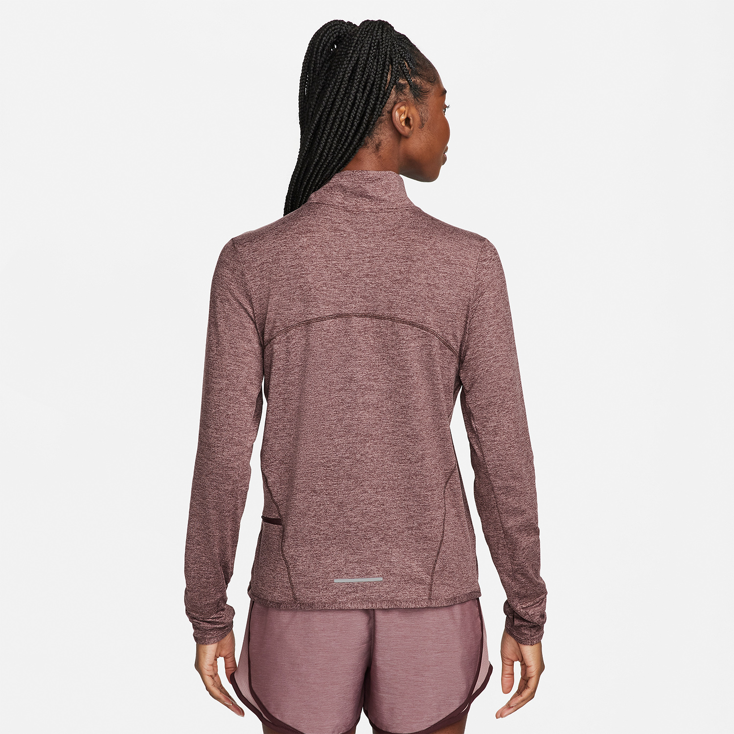 Nike Element Maglia Burgundy Crush/Reflective Silver