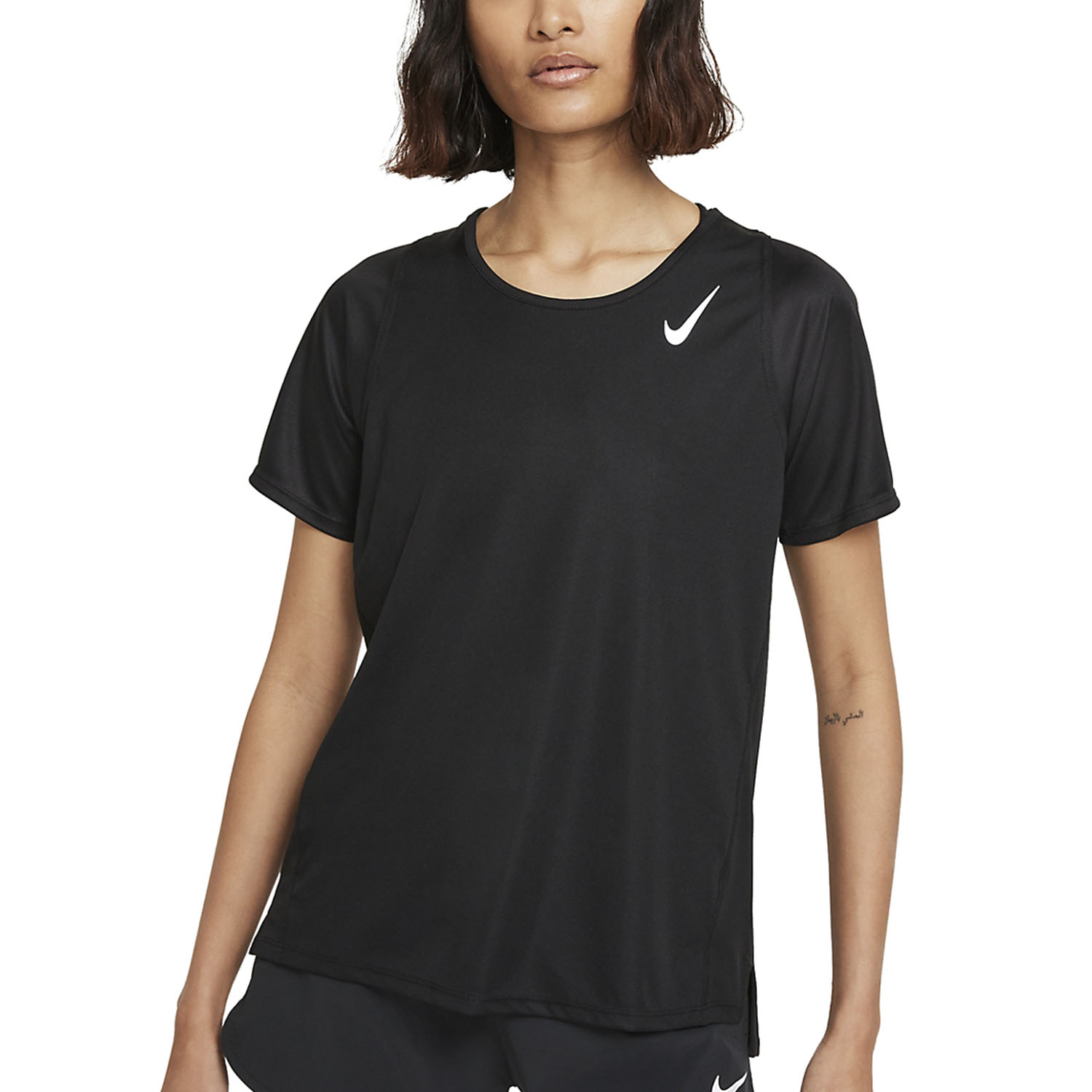 Nike Dri-FIT Race Maglietta Black/Reflective Silver
