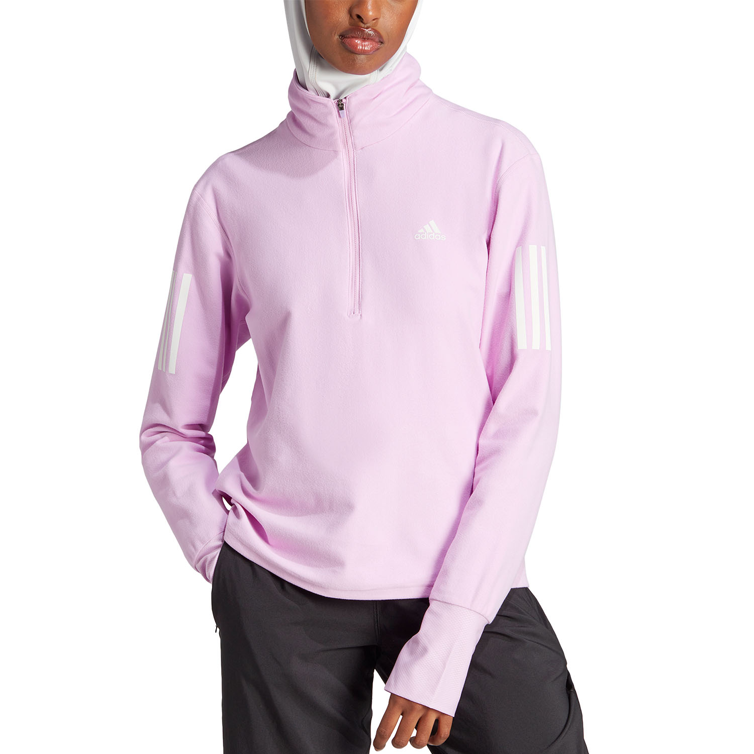 adidas Own The Run Logo Maglia Bliss Lilac