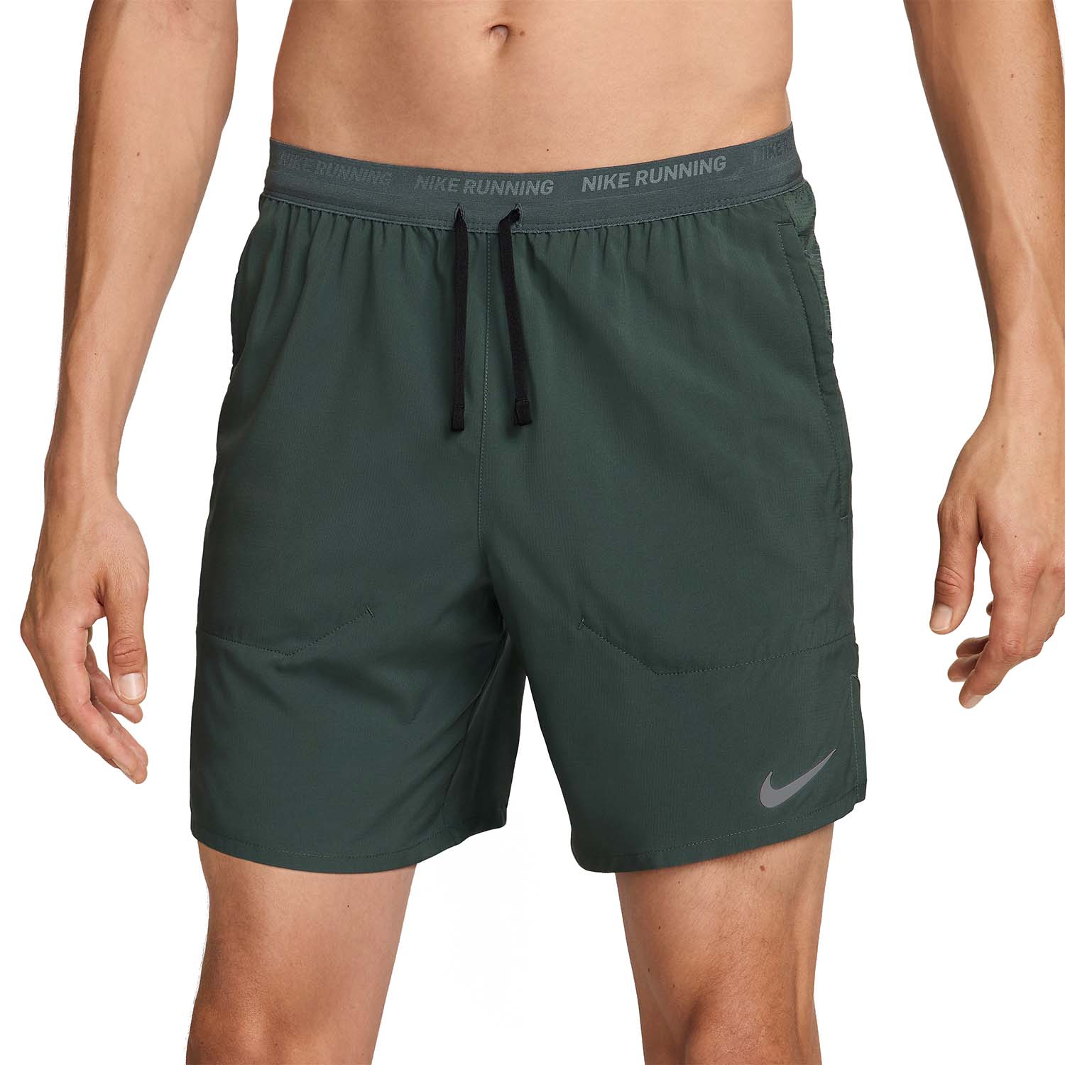 Nike Dri-FIT Stride 2 in 1 7in Pantaloncini Vintage Green/Bicoastal/Reflective Silver