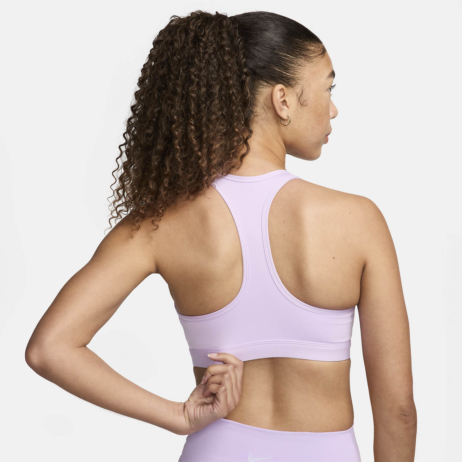 Nike Swoosh Dri-FIT Reggiseno Sportivo Violet Mist/White