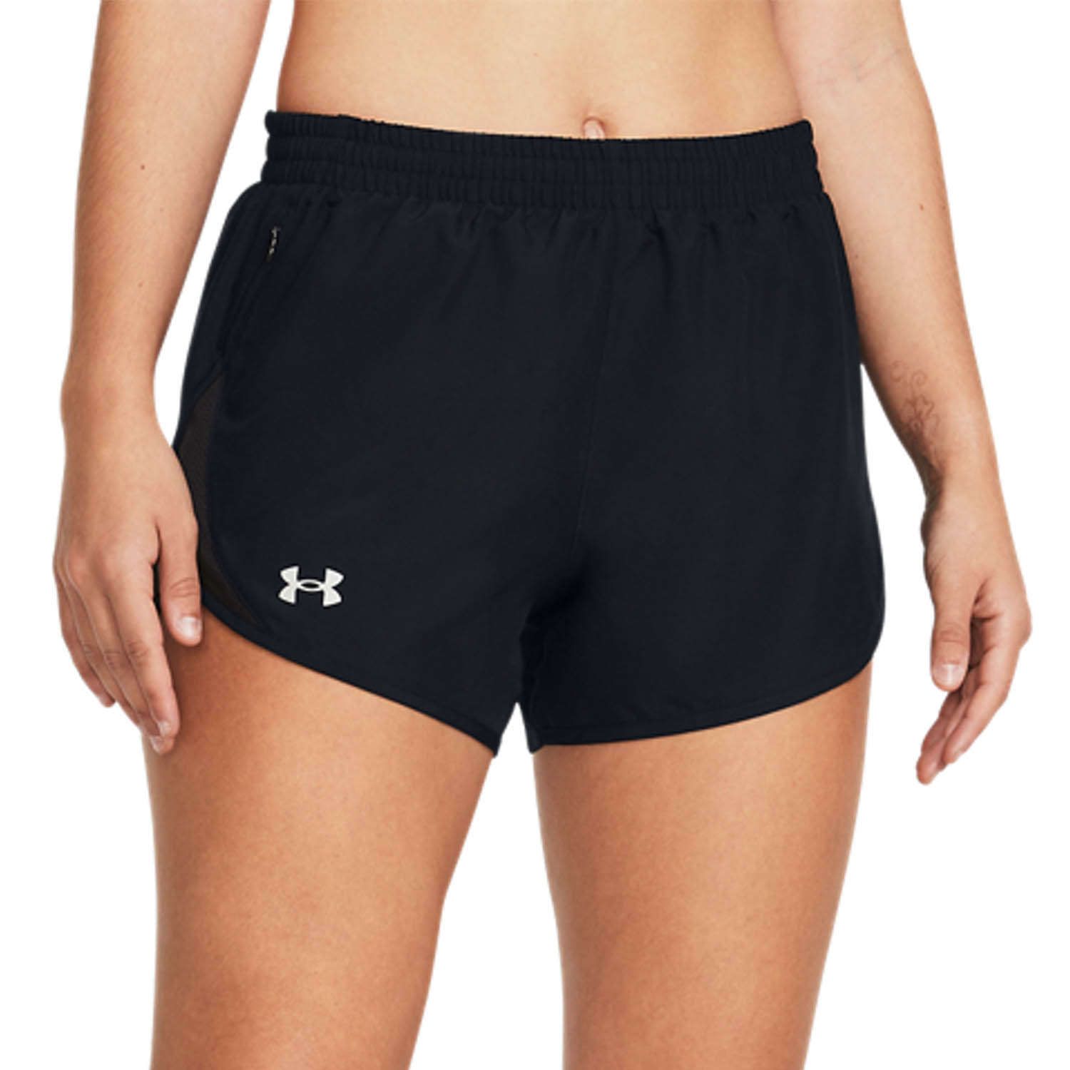 Under Armour Fly By 4in Pantaloncini Black/Reflective
