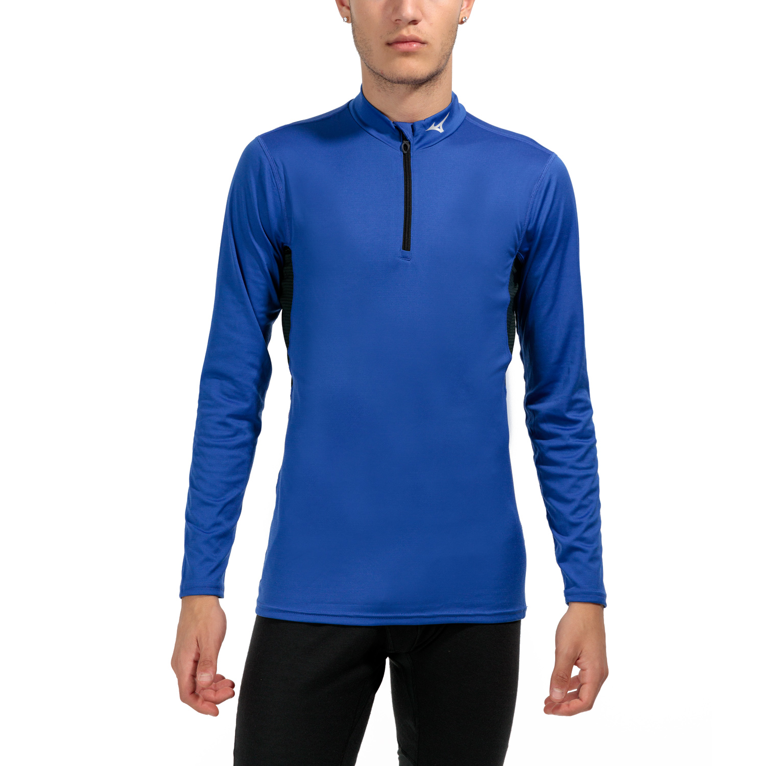 Mizuno Mid Weight Breath Thermo Logo Maglia Surf Blue