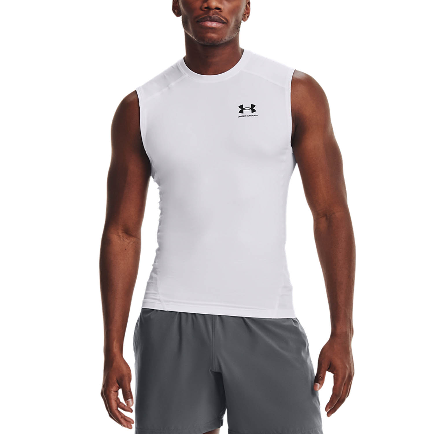 Under Armour HeatGear Compression Canotta White/Black