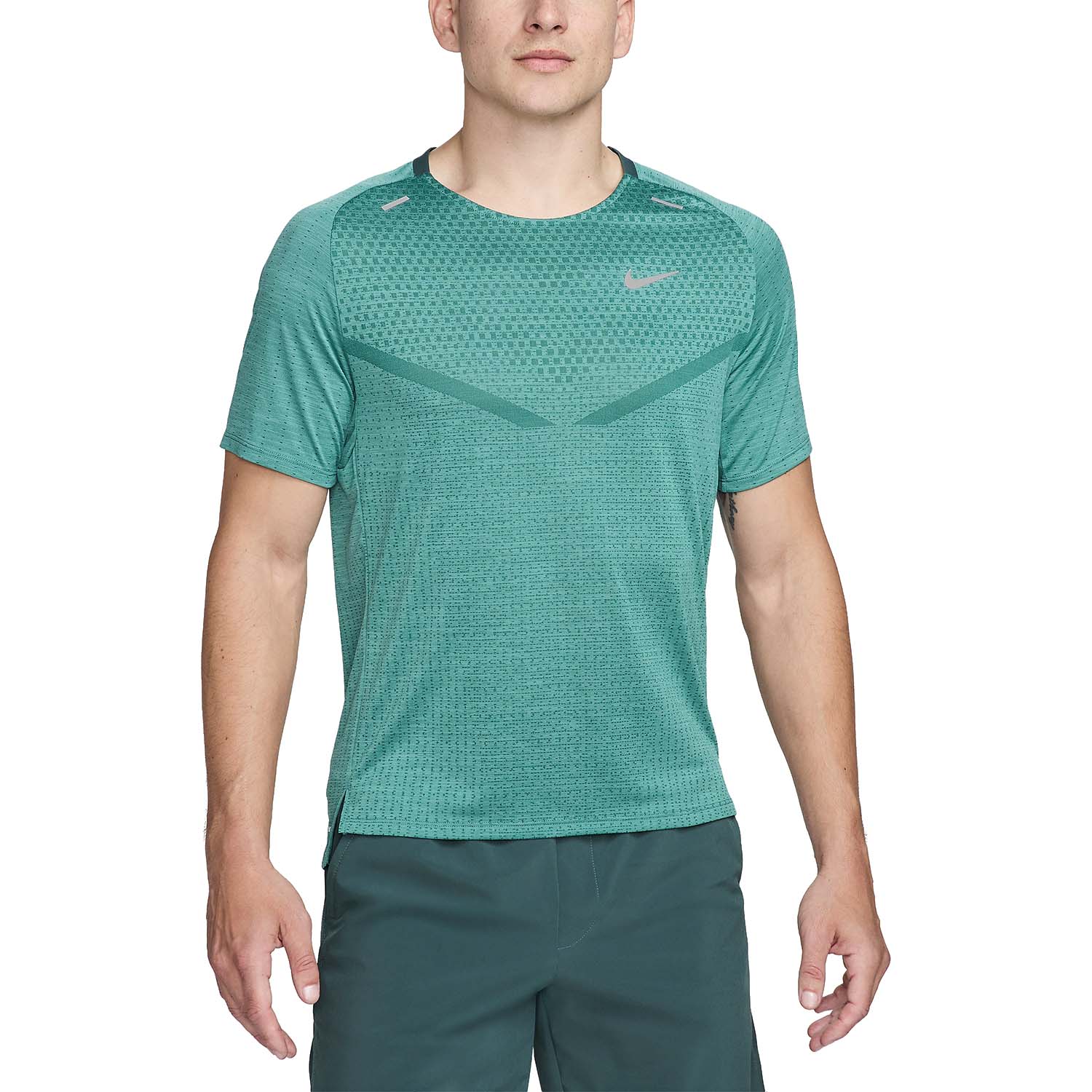 Nike Dri-FIT ADV Techknit Ultra Maglietta Vintage Green/Bicoastal/Reflective Silver