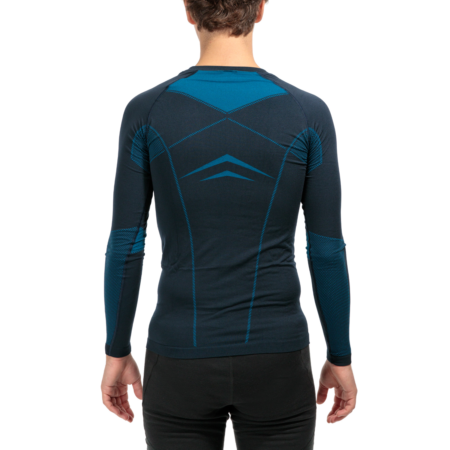 Odlo Performance Evolution Warm Maglia Intima Dark Sapphire/Blue Jewel
