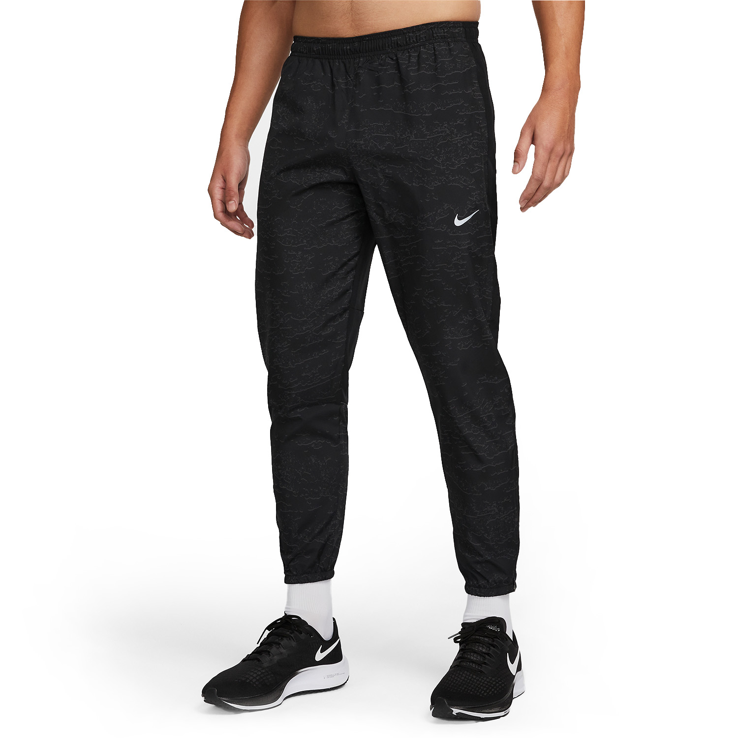 Nike Dri-FIT Swoosh Pantaloni Black/Reflective Silver