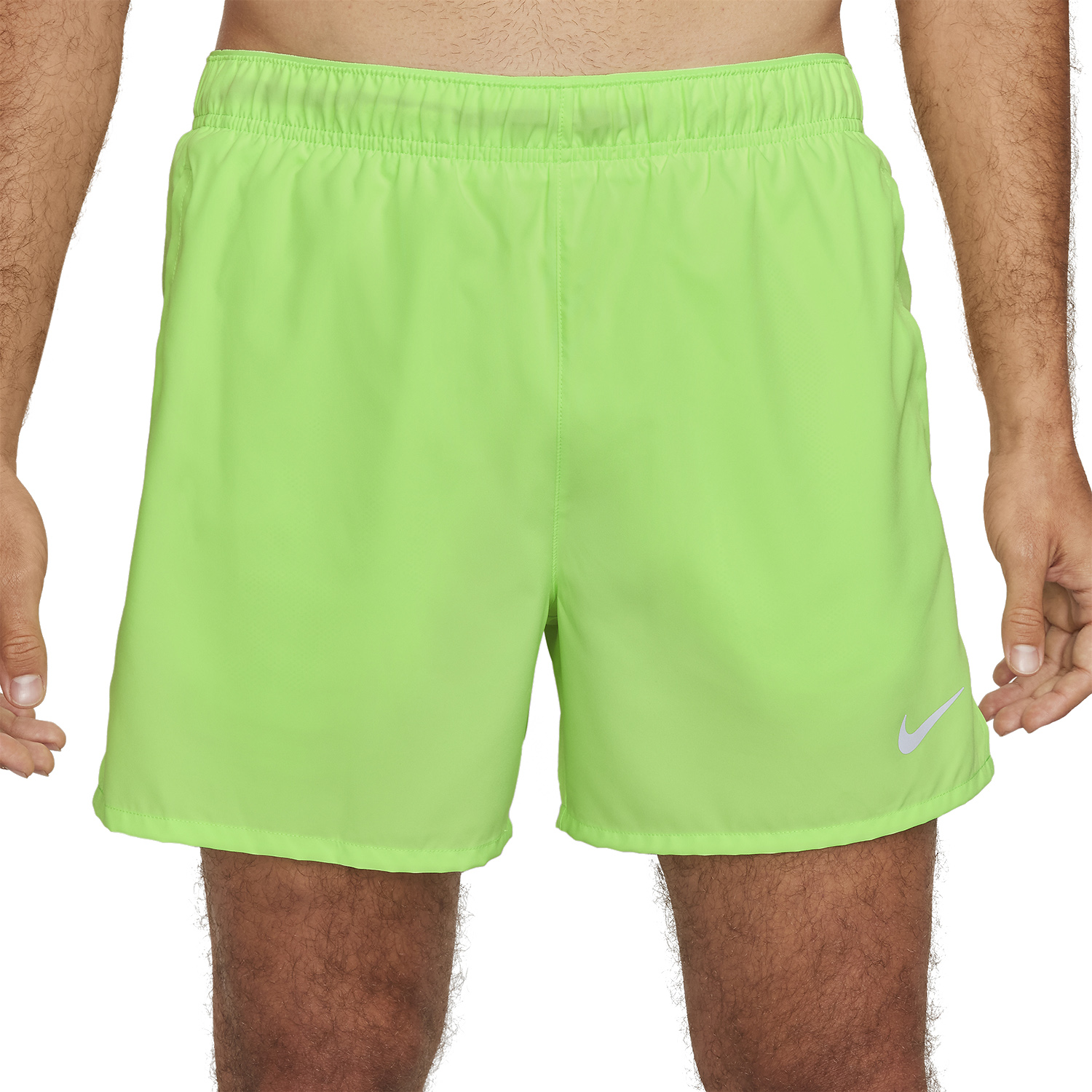 Nike Challenger 5in Pantaloncini Lime Blast/Reflective Silver