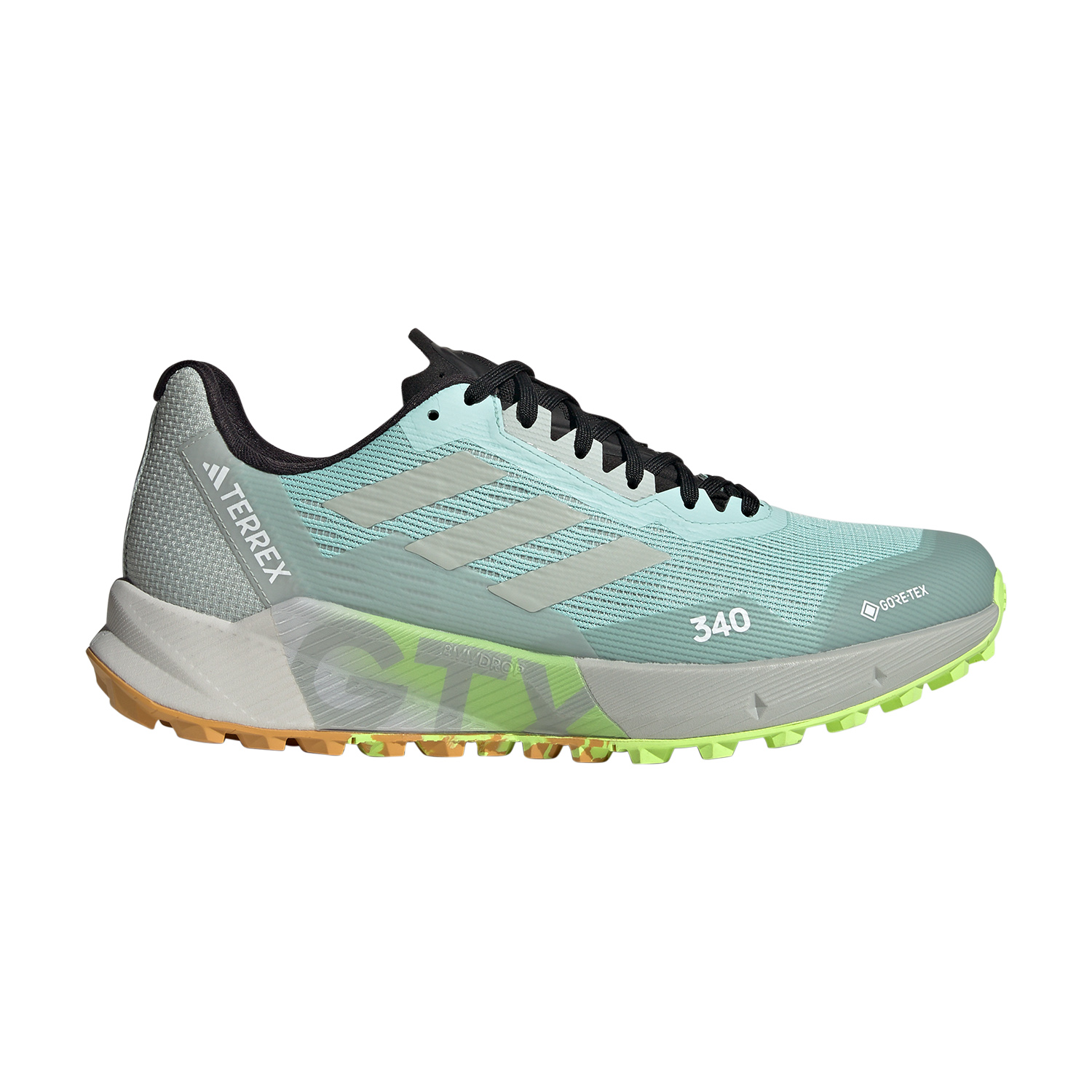 adidas Terrex Agravic Flow 2 GTX Semi Flash Aqua/Wonder Silver/Lucid Lemon